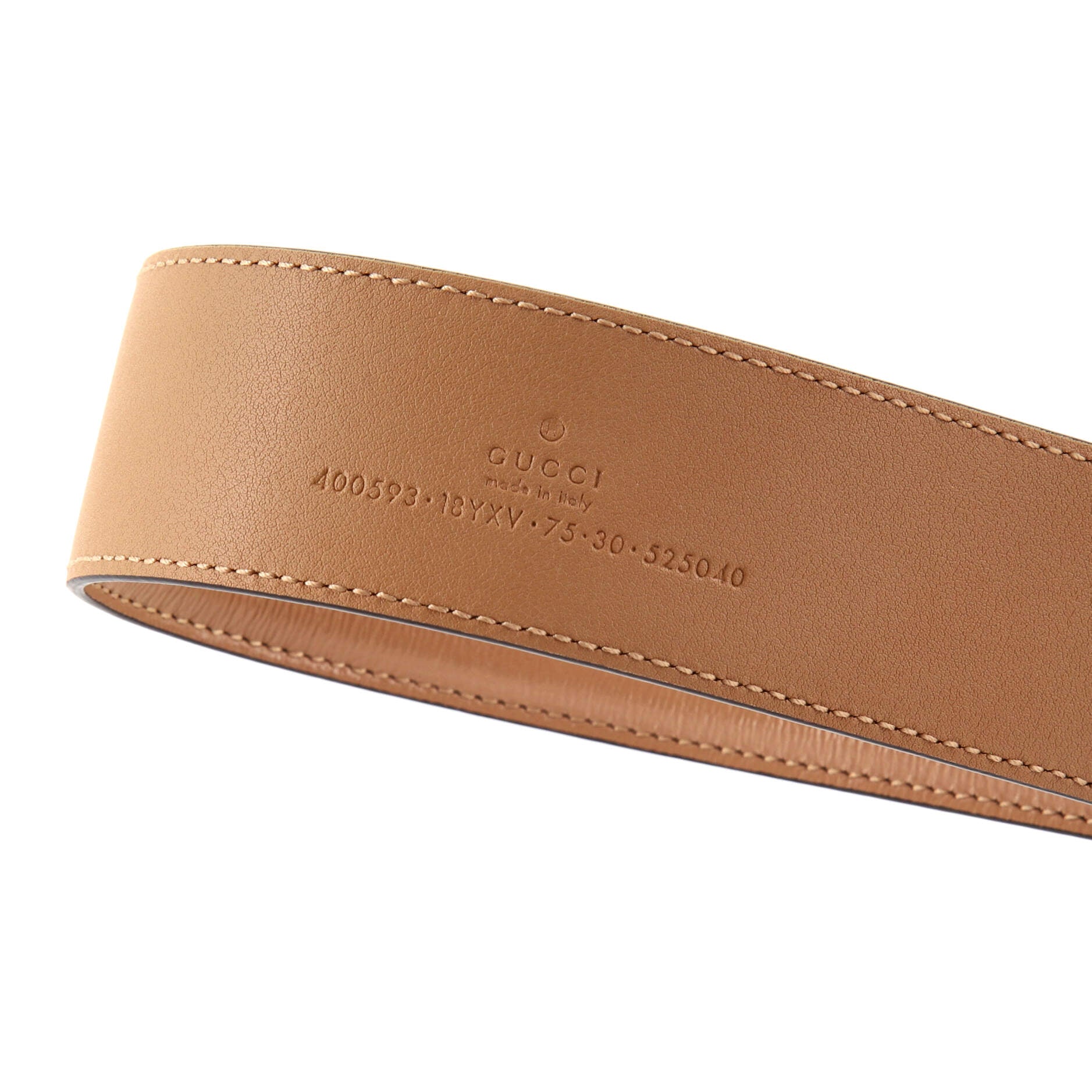 GG Marmont Monochrome Belt Leather with Enamel Wide 75