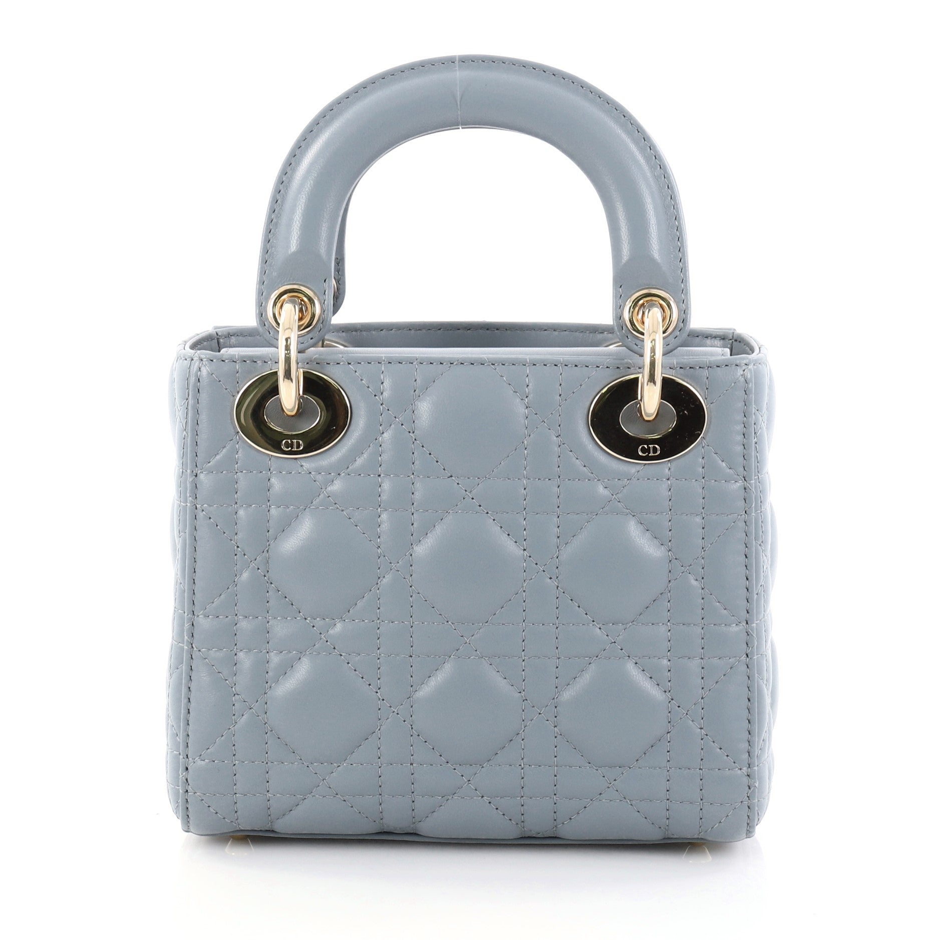 Lady Dior Handbag Cannage Quilt Lambskin Mini