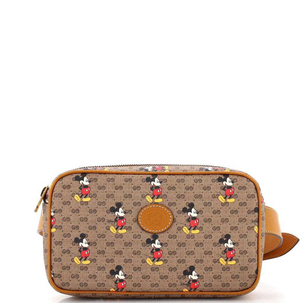 Disney Mickey Mouse Belt Bag Printed Mini GG Coated Canvas Small