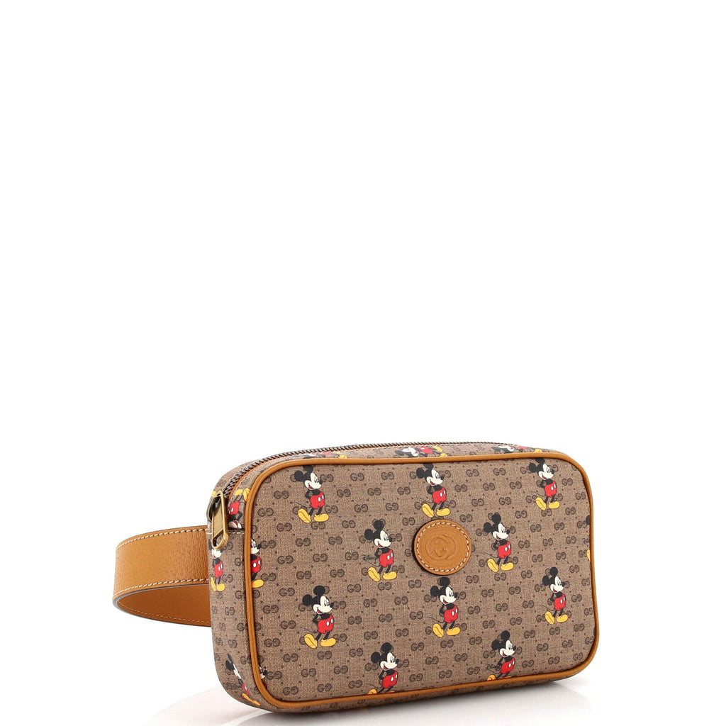 Disney Mickey Mouse Belt Bag Printed Mini GG Coated Canvas Small