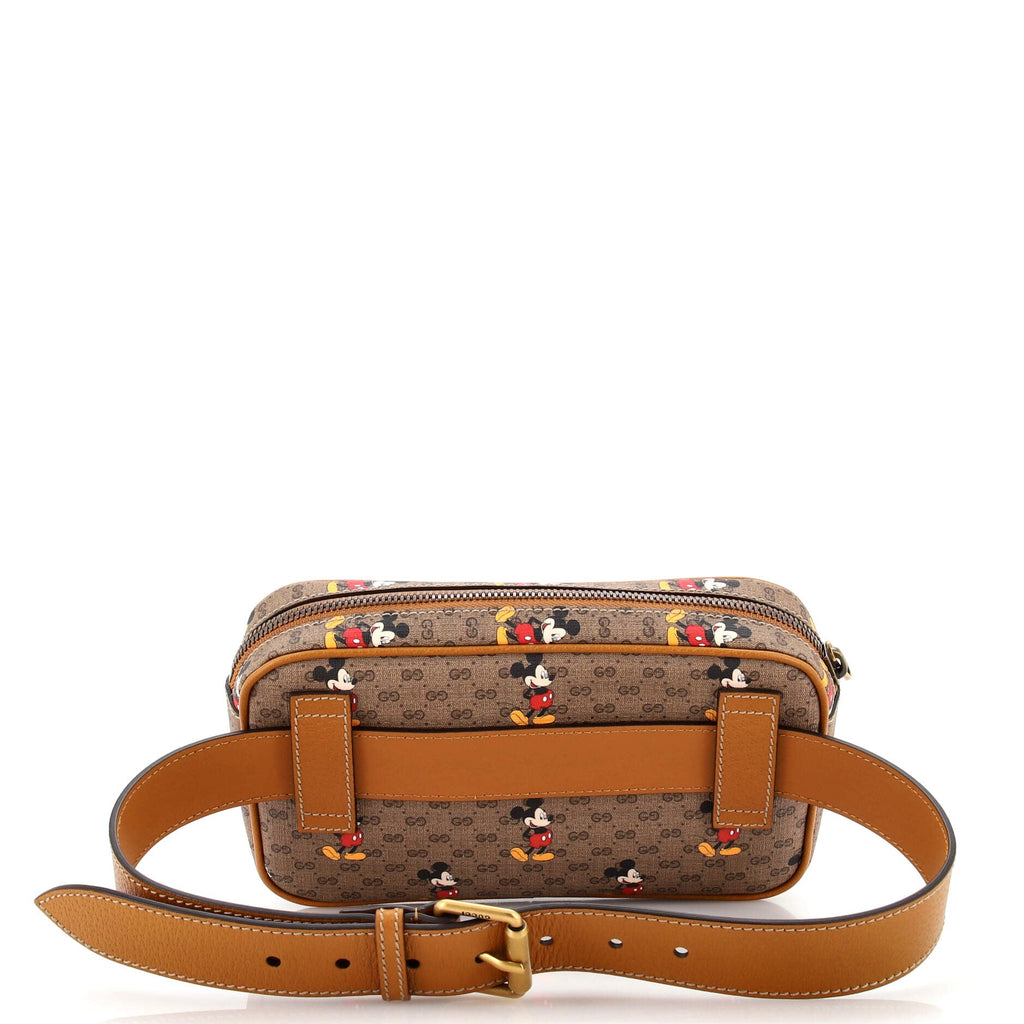 Disney Mickey Mouse Belt Bag Printed Mini GG Coated Canvas Small