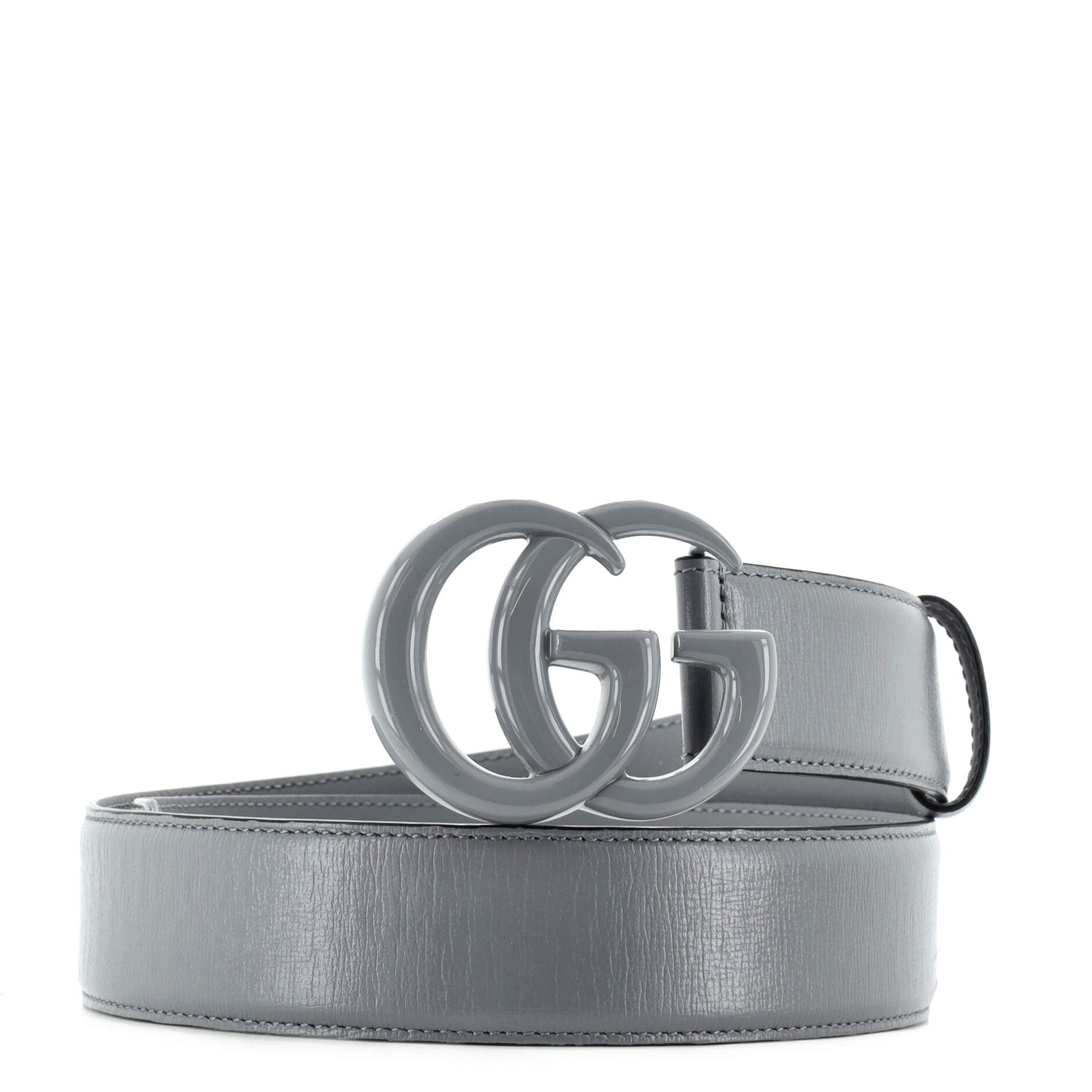 GG Marmont Monochrome Belt Leather with Enamel Wide 80