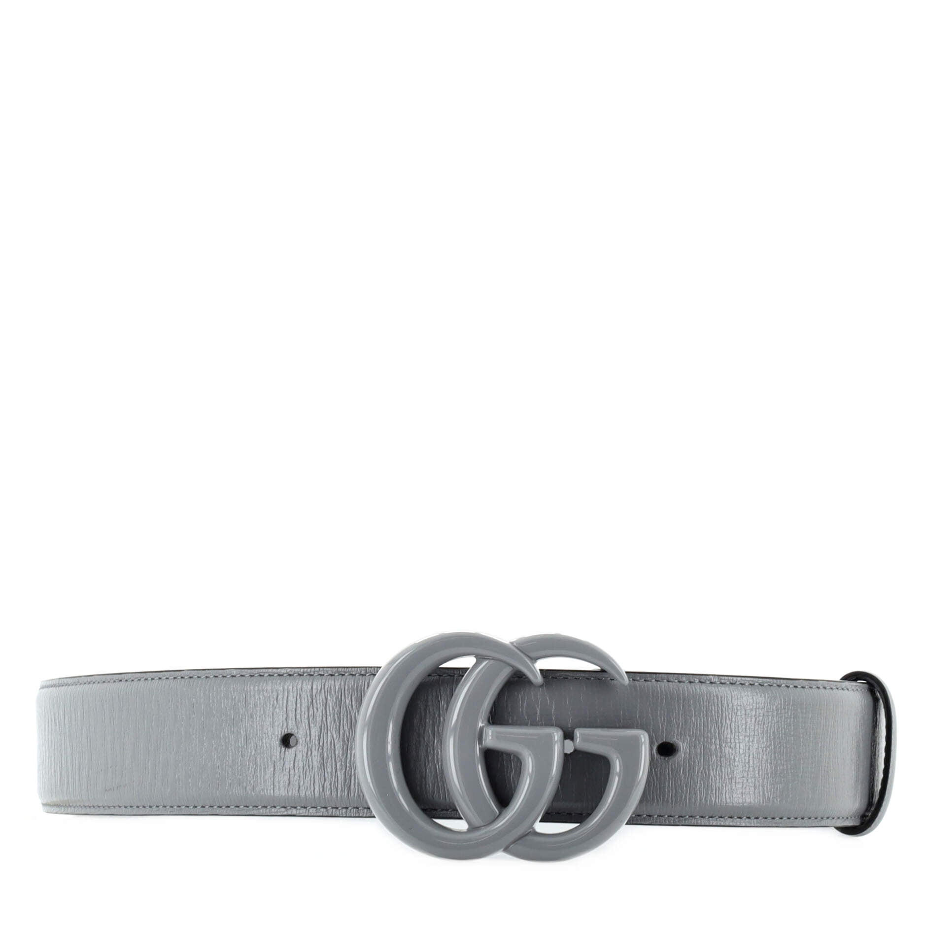 GG Marmont Monochrome Belt Leather with Enamel Wide 80