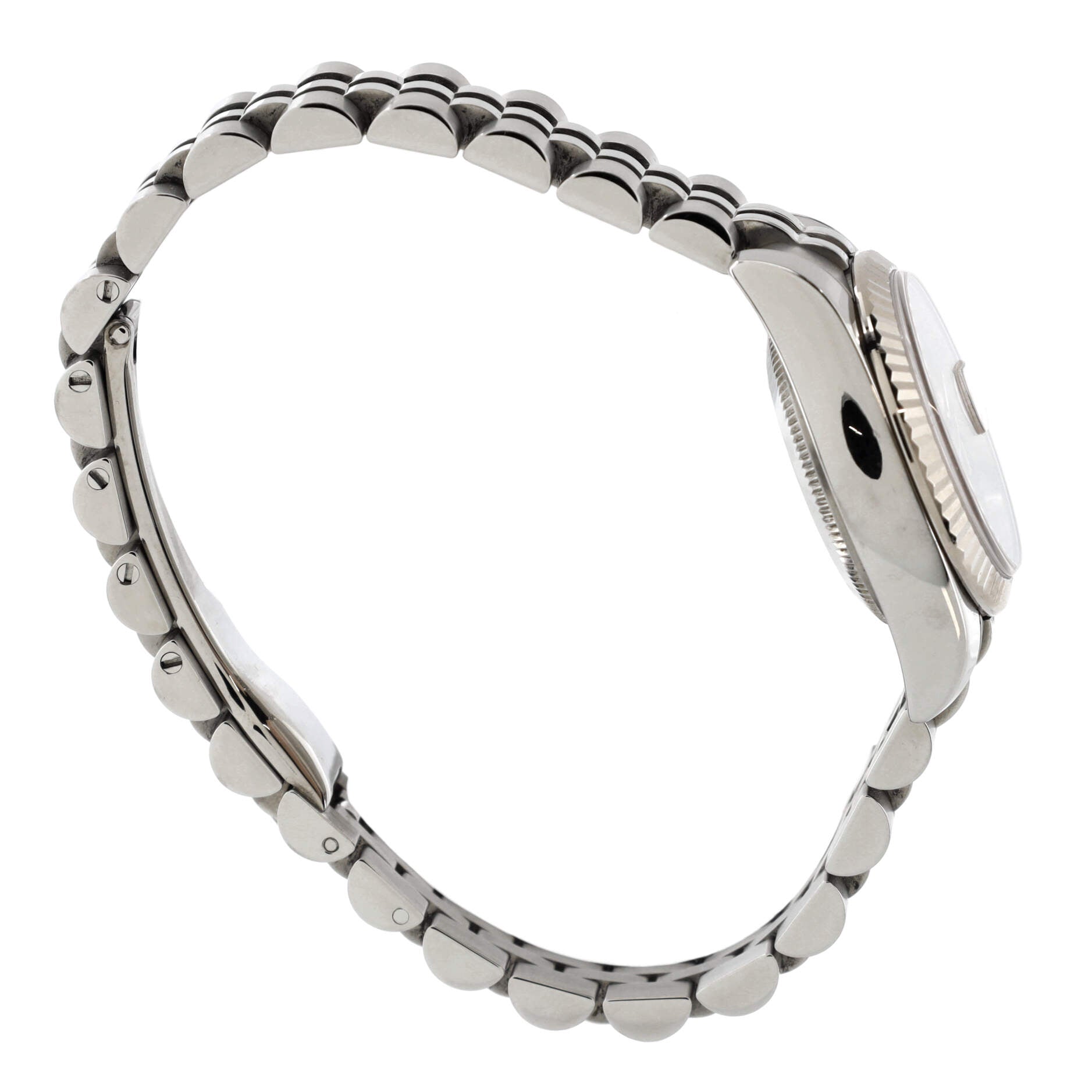 Oyster Perpetual Datejust Pink Automatic Watch Stainless Steel and White Gold 26