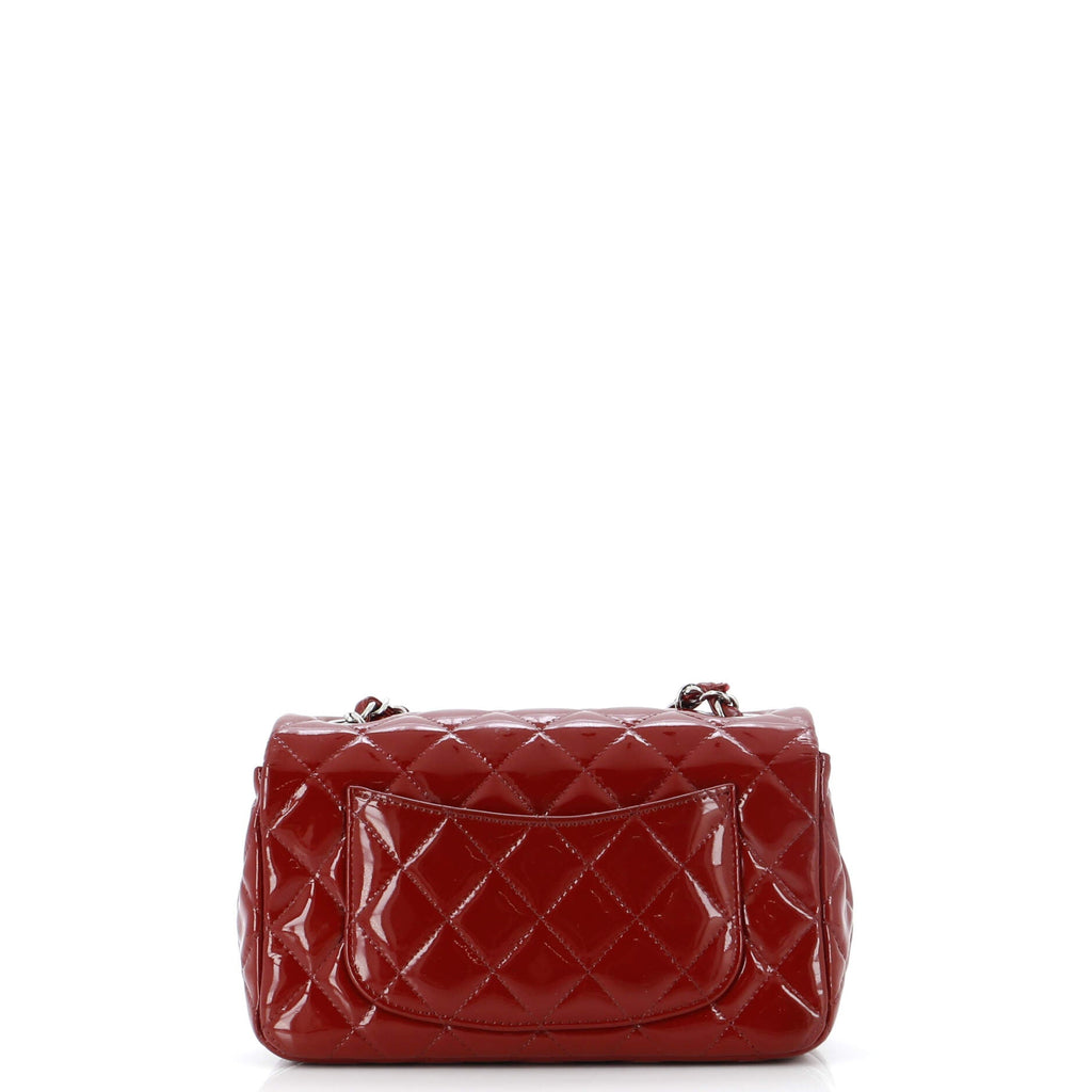 Classic Single Flap Bag Quilted Patent Mini