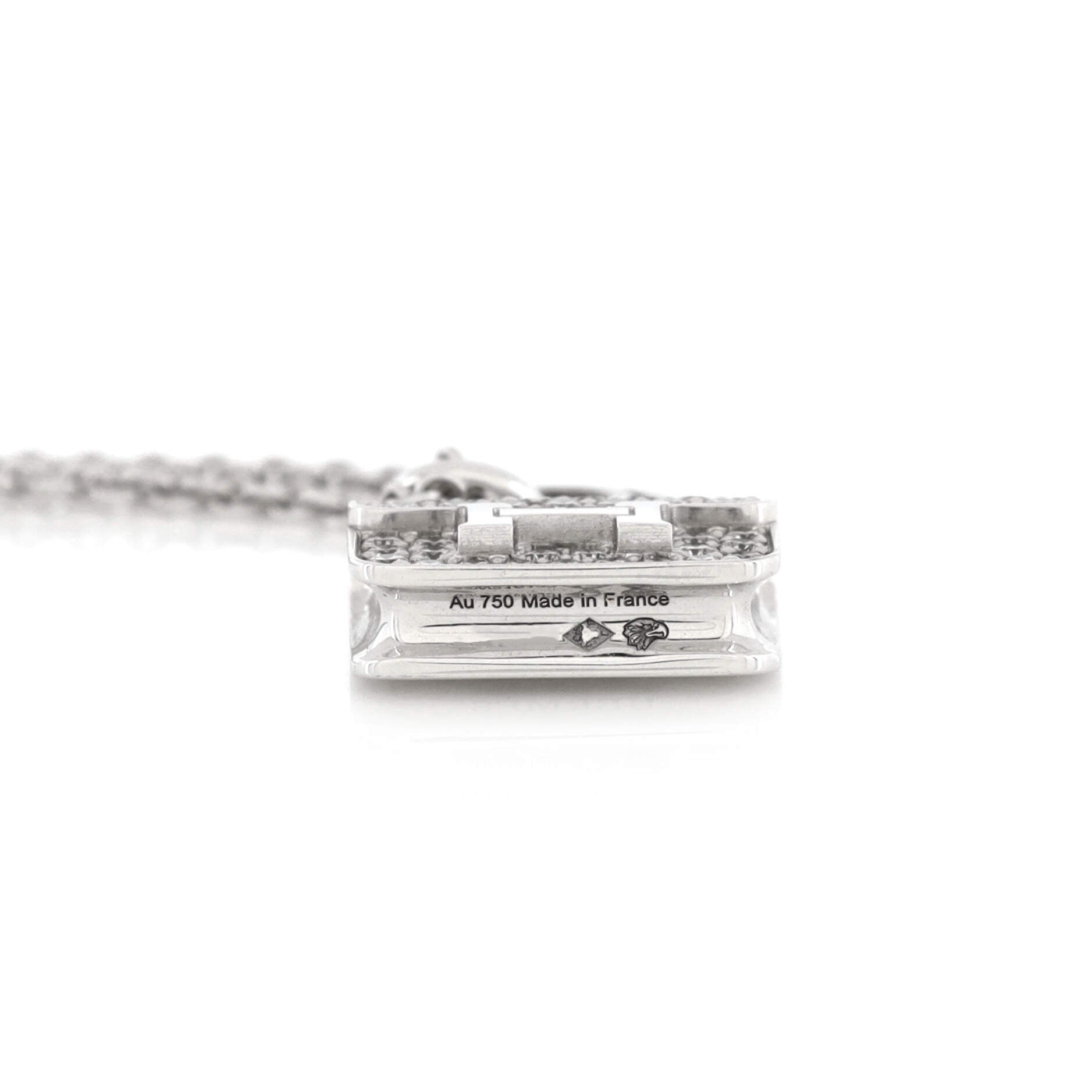 Amulettes Constance Pendant NM Necklace 18K White Gold and Diamonds