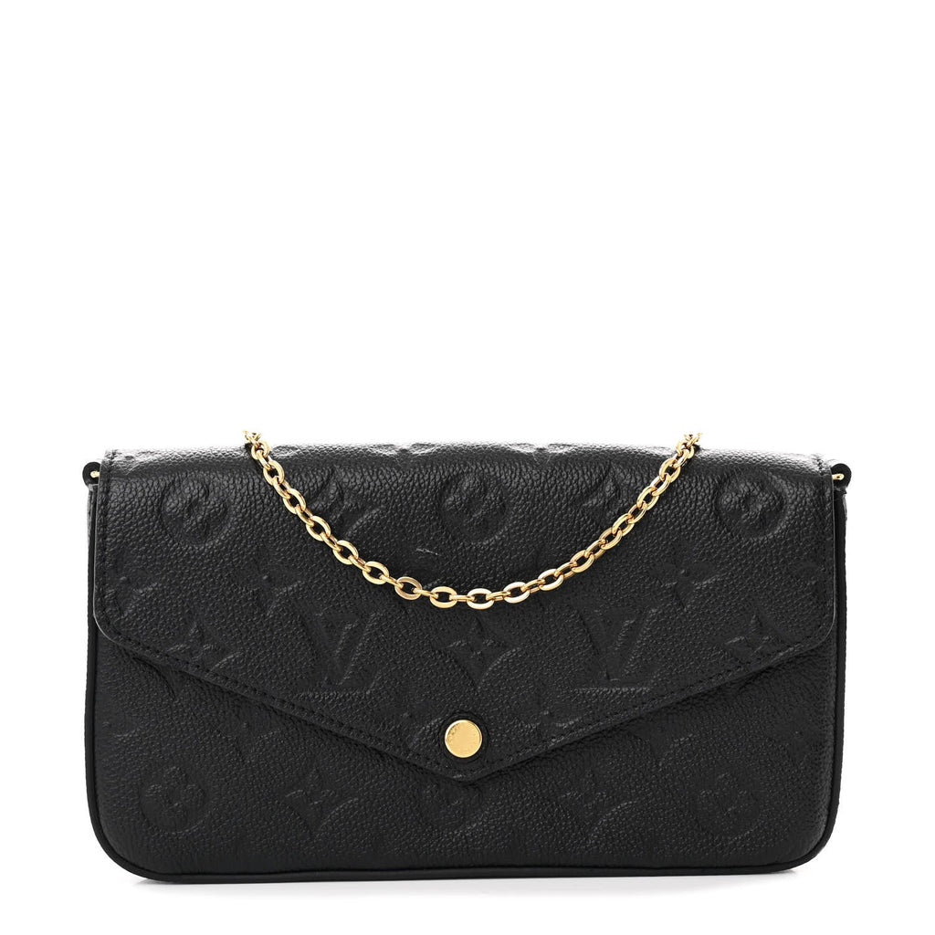 Empreinte Pochette Felicie Chain Wallet Black