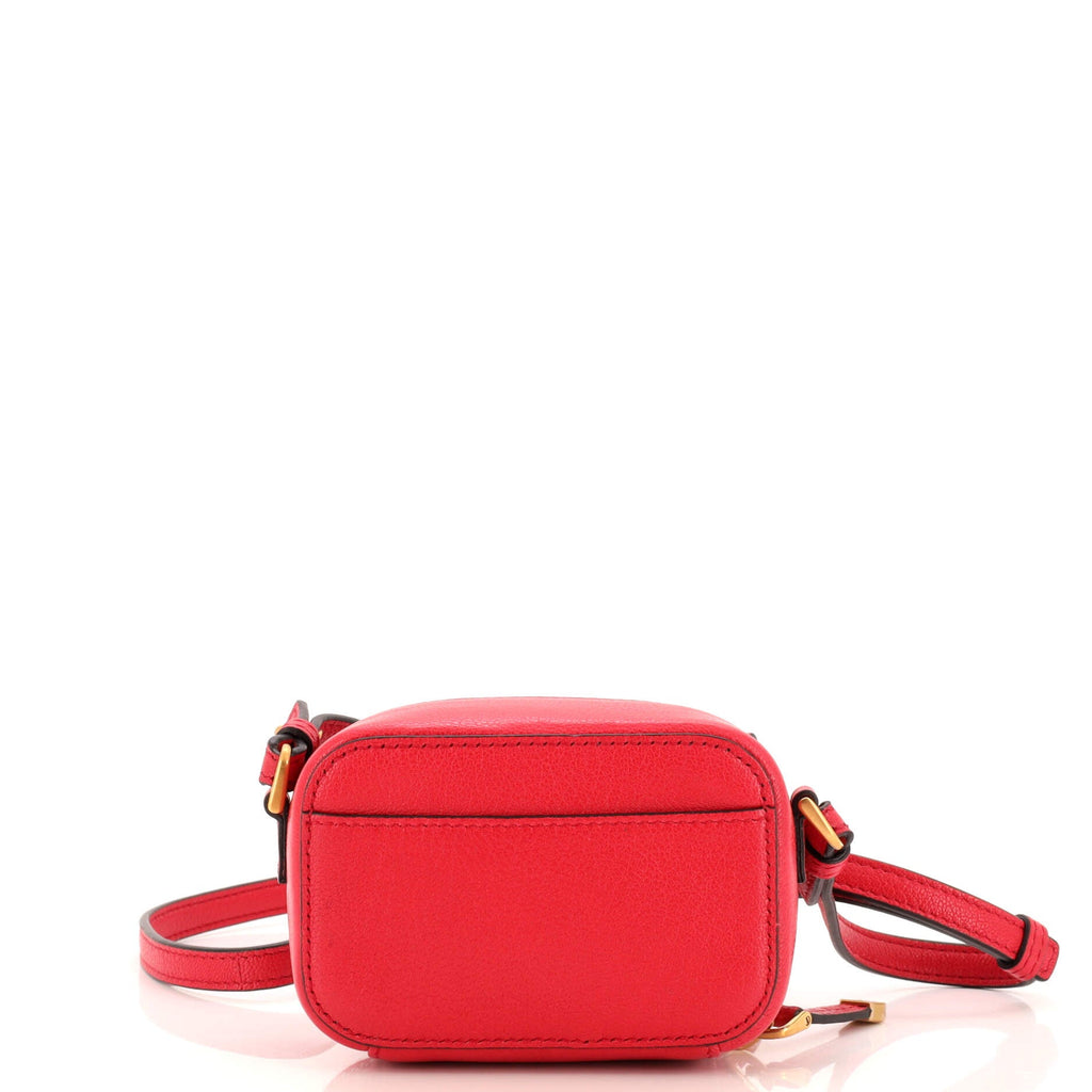Saddle Shoulder Strap Pouch Goatskin Mini