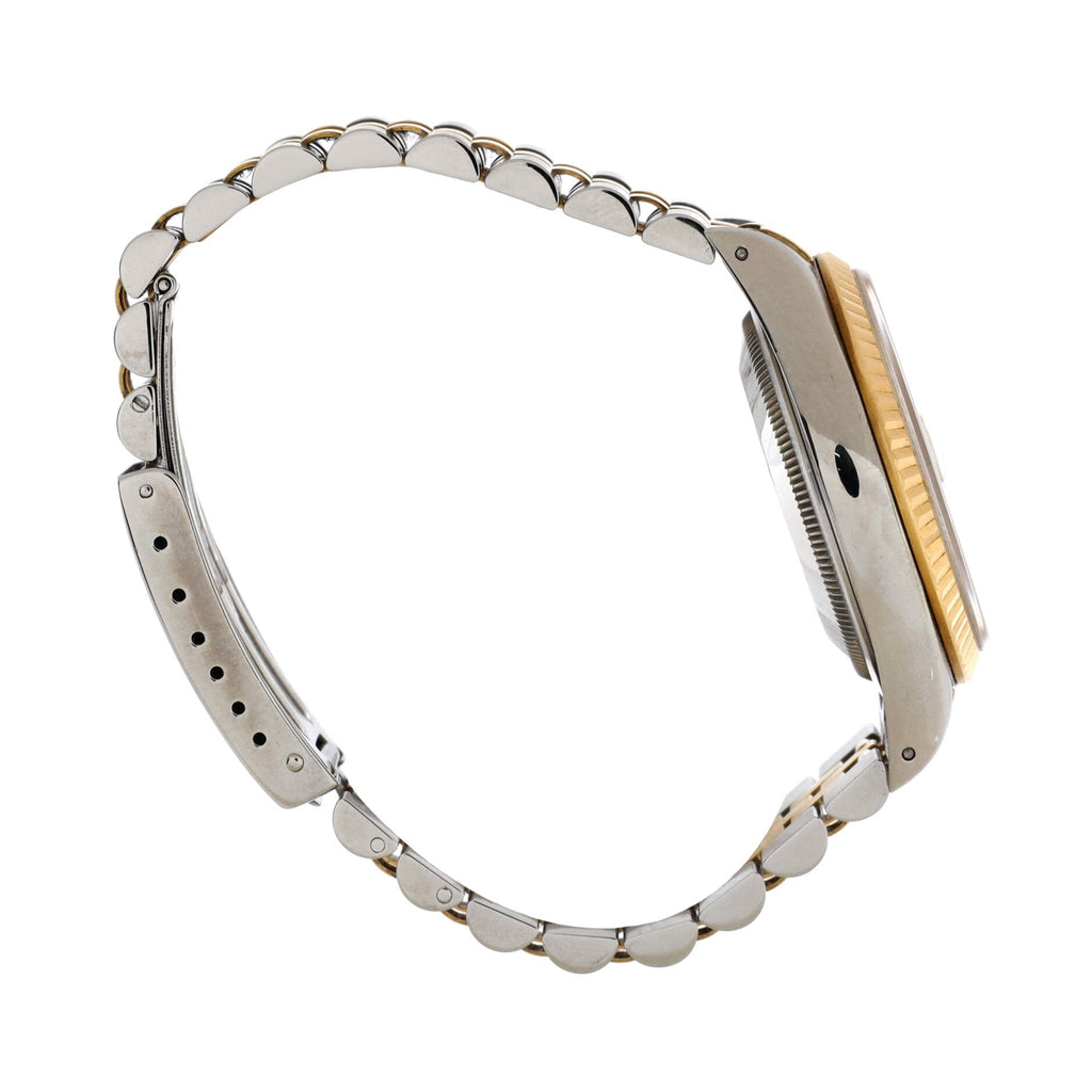 Oyster Perpetual Datejust Automatic Watch Stainless Steel and Yellow Gold with Diamond Markers 36