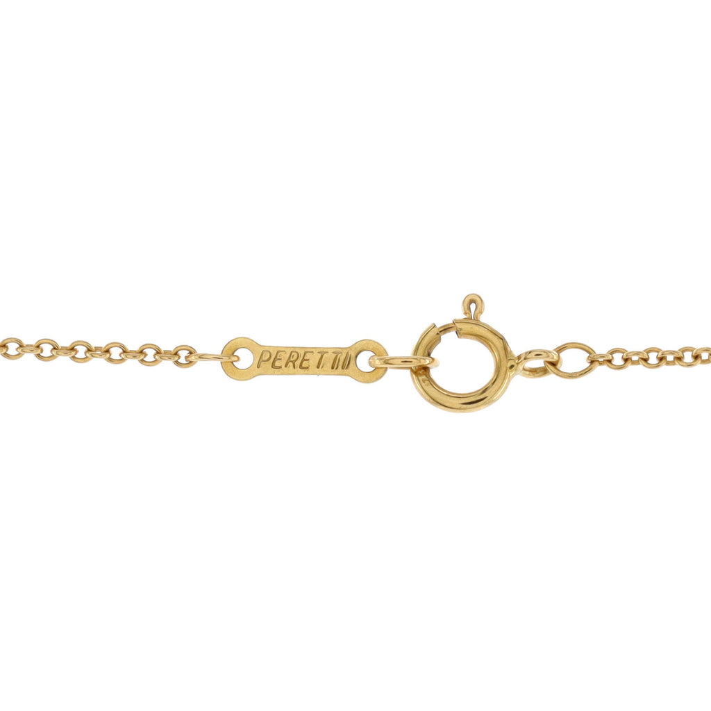 Elsa Peretti Open Heart Pendant Necklace 18K Yellow Gold 22mm