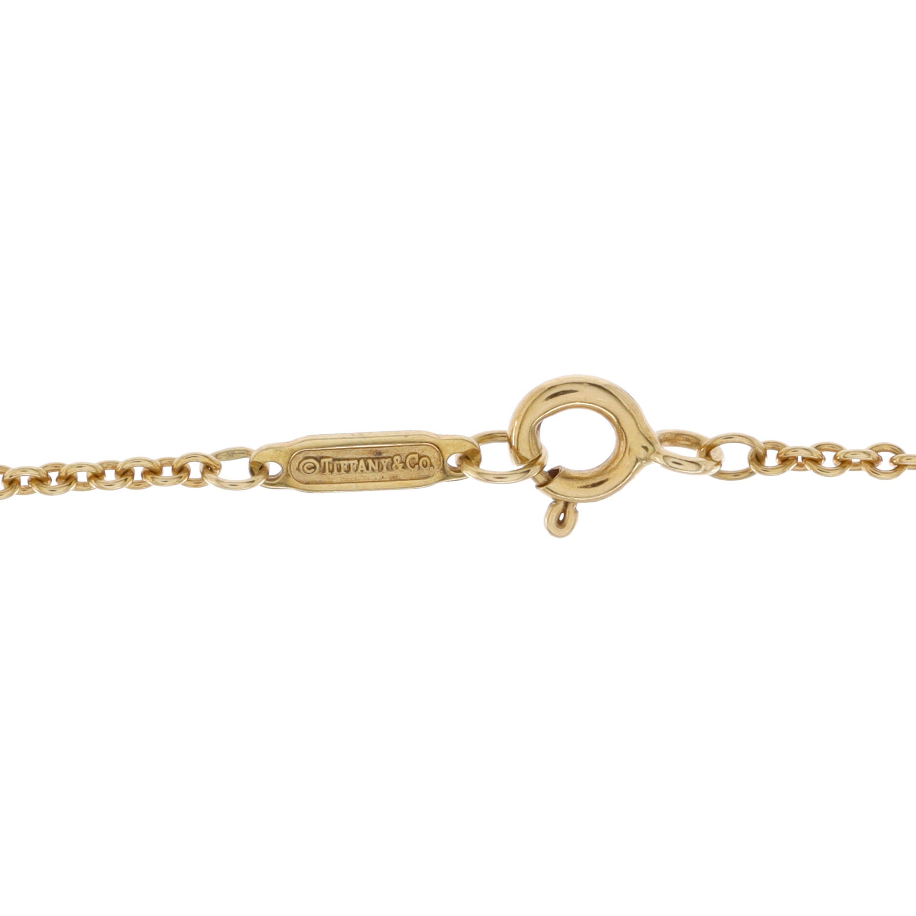 Etoile Heart 5 Diamond Pendant Necklace 18K Yellow Gold with Platinum and Diamonds