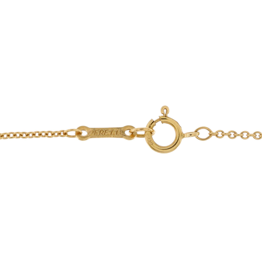 Elsa Peretti Open Heart Pendant Necklace 18K Yellow Gold 22mm