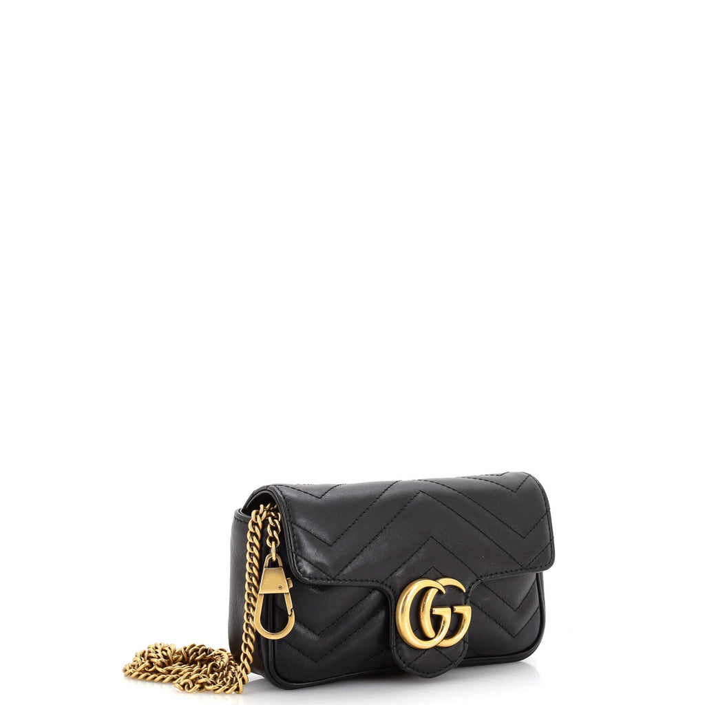 GG Marmont Flap Bag Matelasse Leather Super Mini