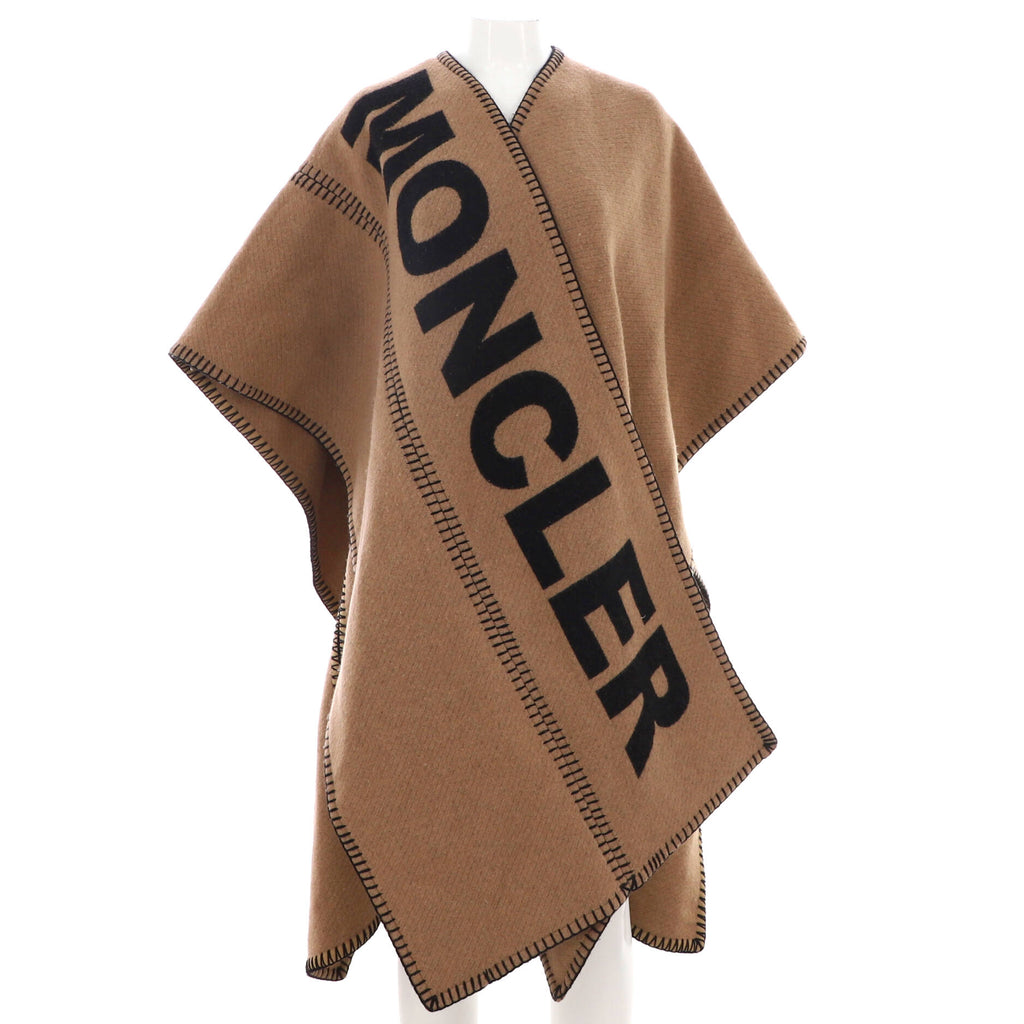 Women's Logo Poncho Wool Blend