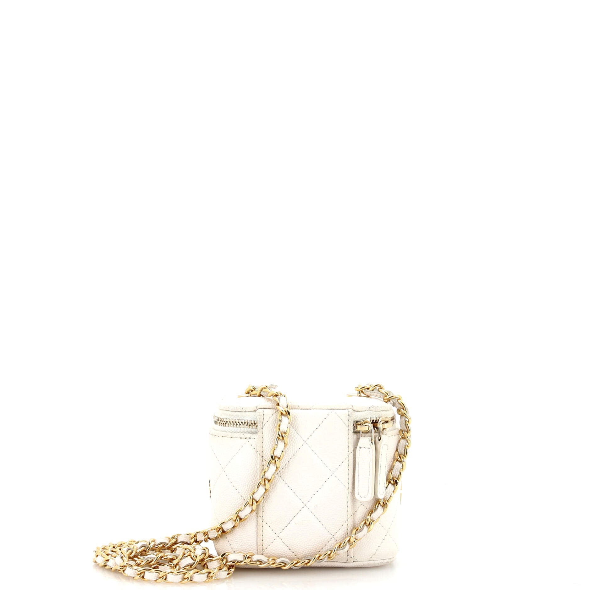 Coco Casino Vanity Case with Chain Quilted Caviar Mini