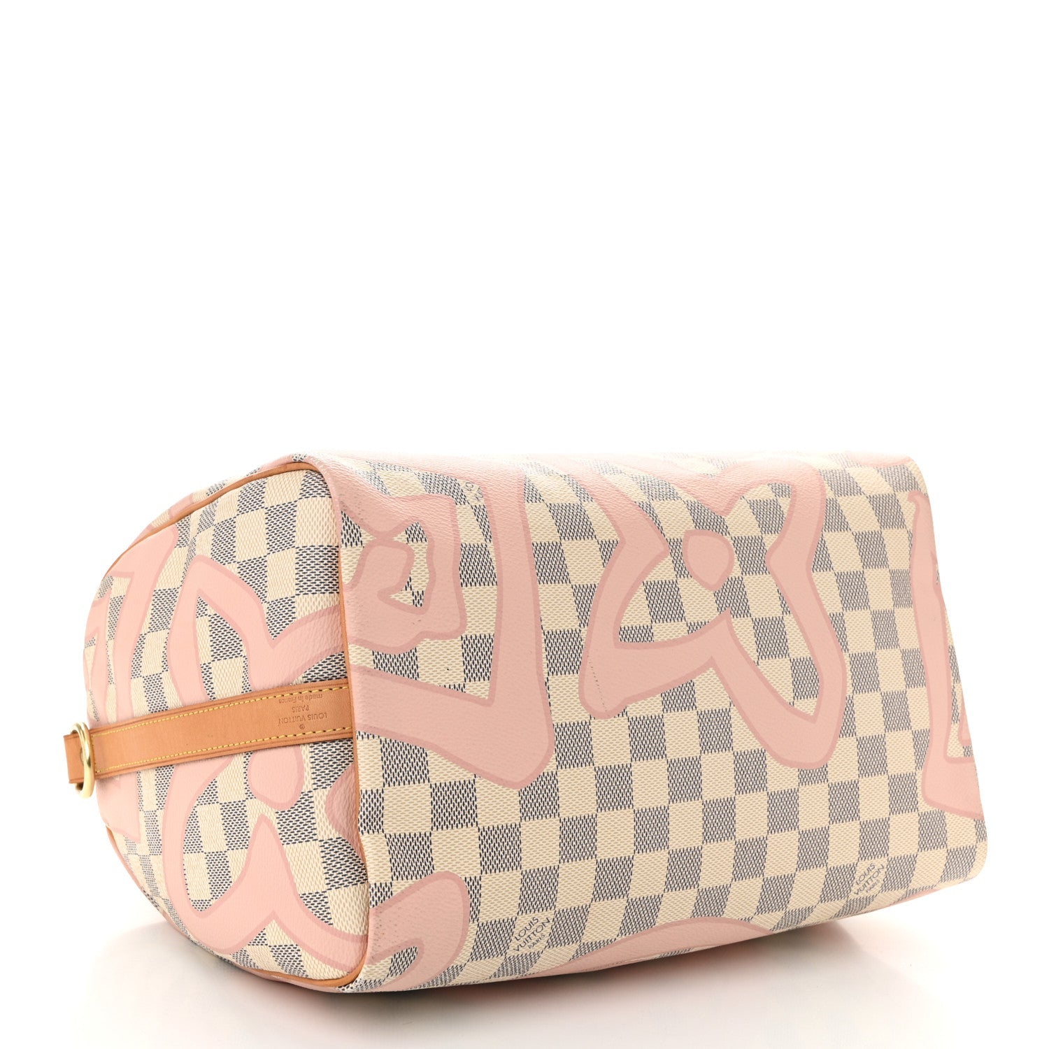 Damier Azur Tahitienne Speedy Bandouliere 30 Rose Ballerine