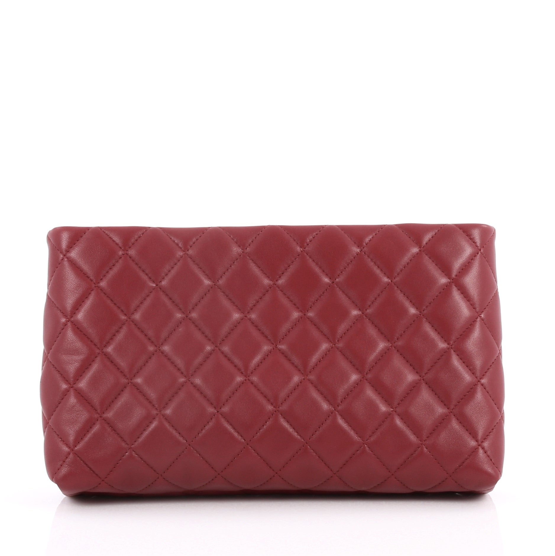 Square Timeless Clutch Quilted Lambskin