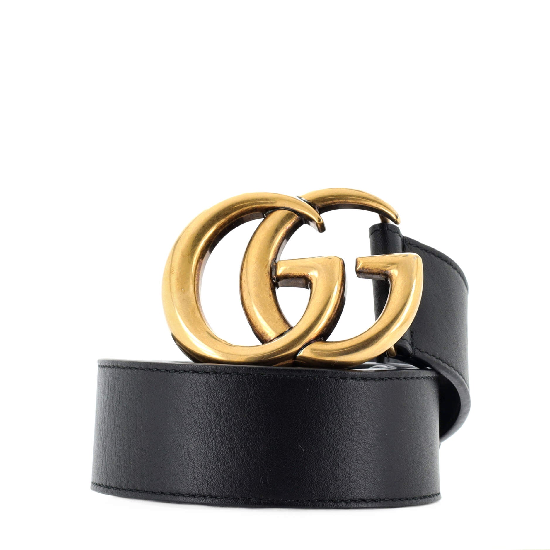 GG Marmont Belt Leather Wide 80