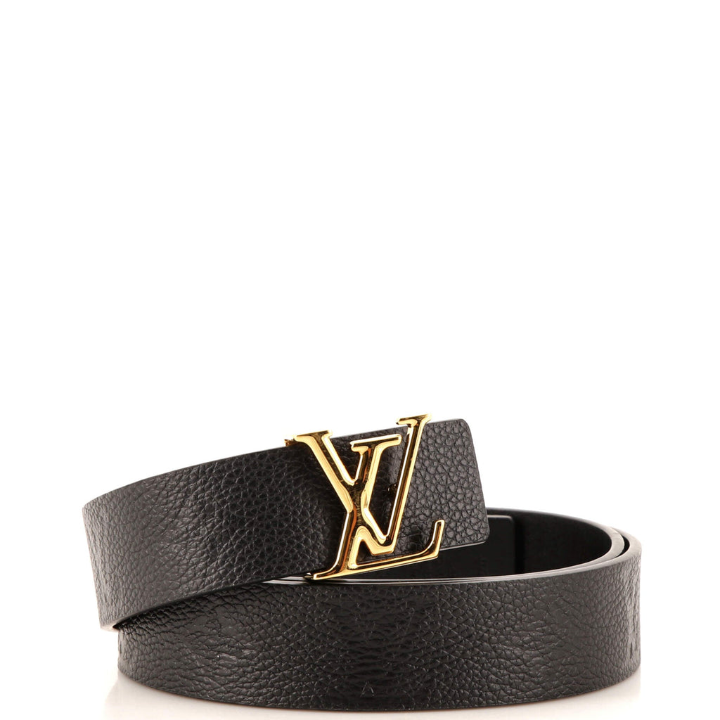 LV Initiales Reversible Belt Monogram Empreinte Leather Medium 85