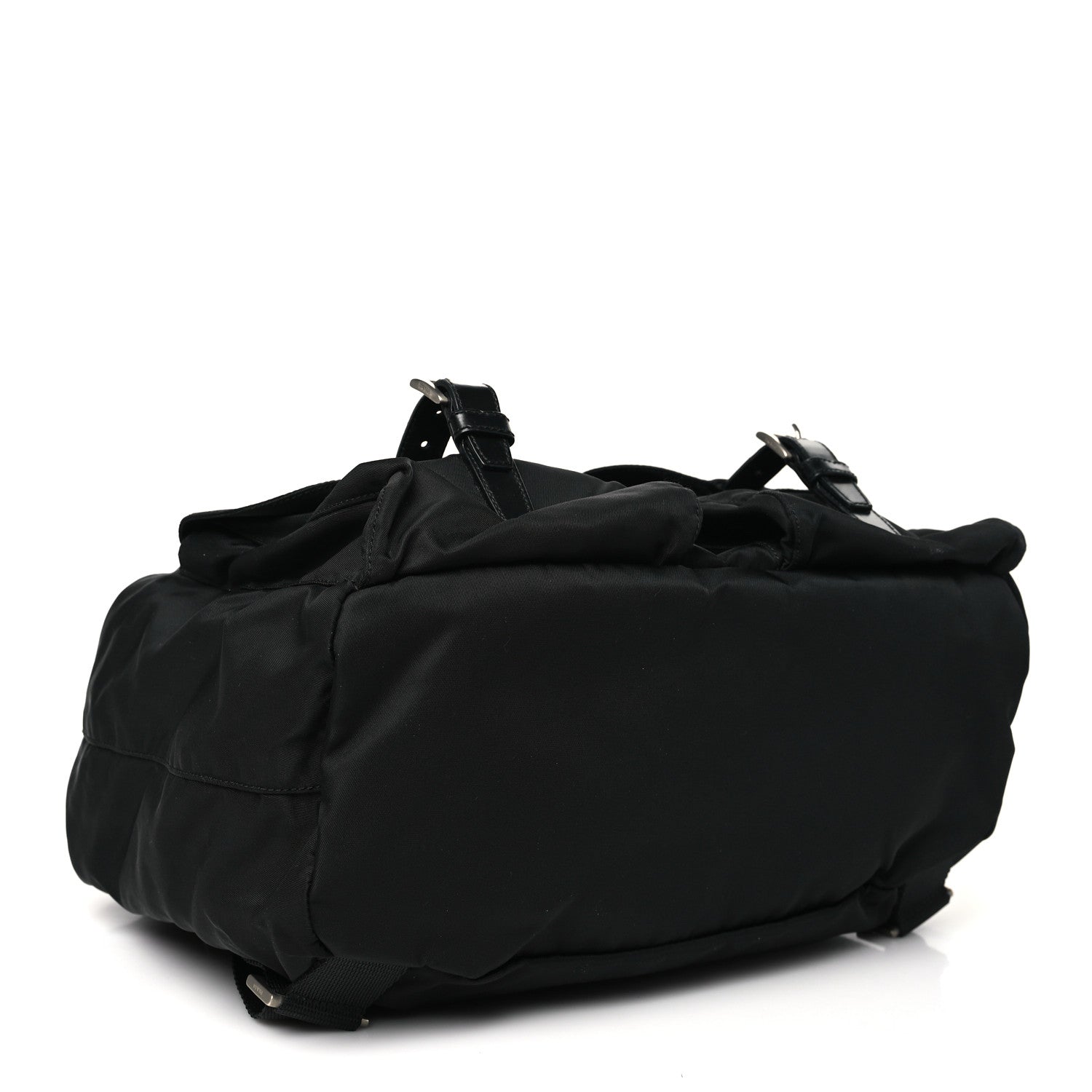 Tessuto Nylon Saffiano Medium Backpack Black