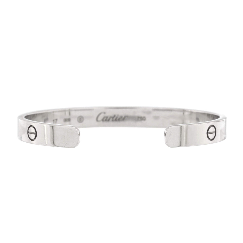 Love Cuff Bracelet 18K White Gold