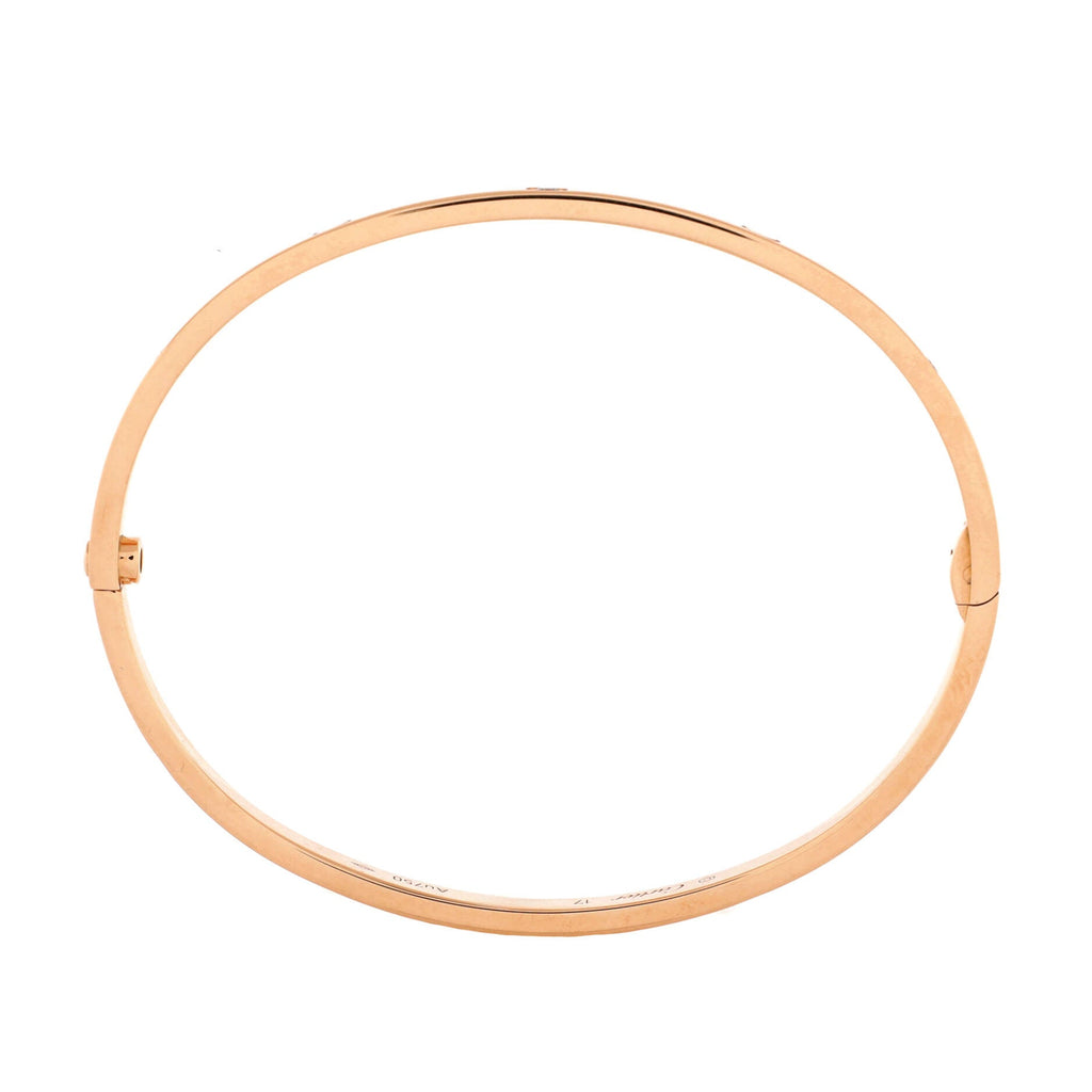 Love 6 Diamond Bracelet 18K Rose Gold and Diamonds Small