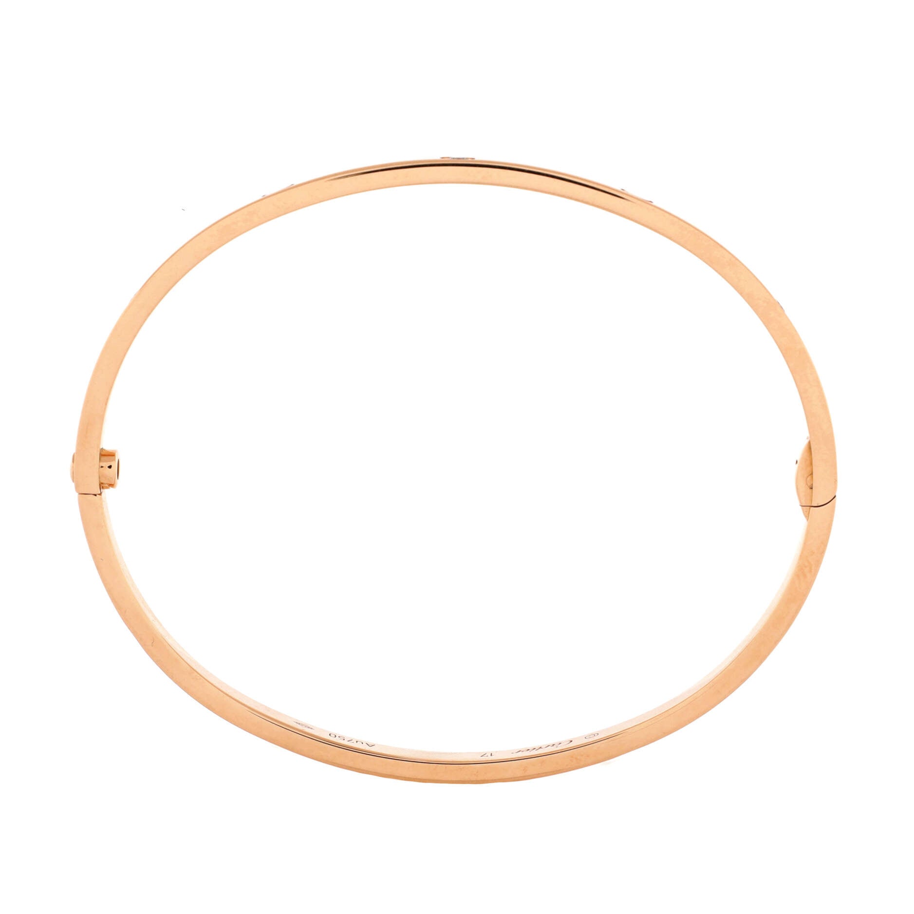 Love 6 Diamond Bracelet 18K Rose Gold and Diamonds Small