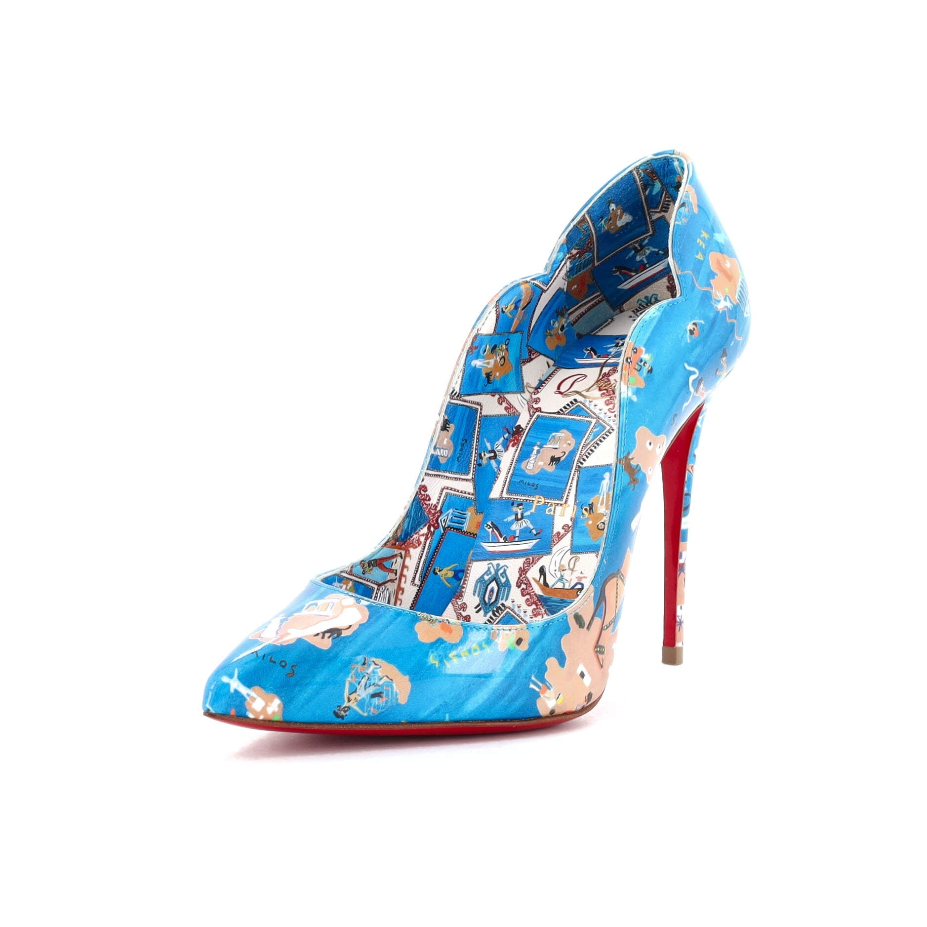 Women's Hot Chick Pumps Printed Patent 100