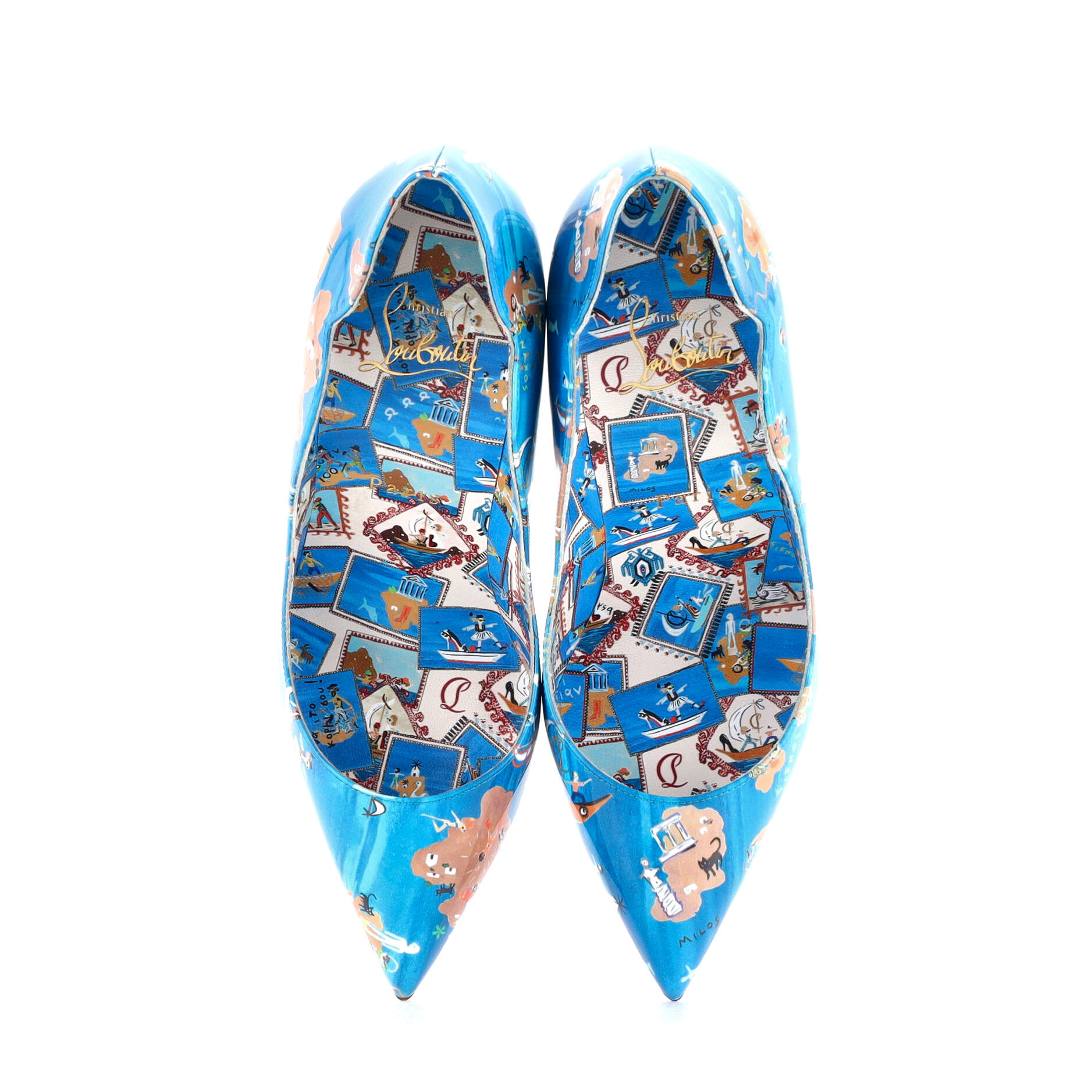 Women's Hot Chick Pumps Printed Patent 100