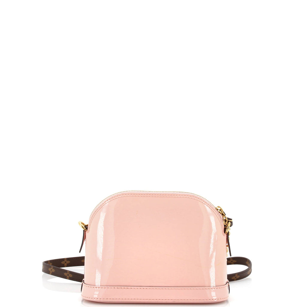 Alma Chain Handbag Vernis with Monogram Canvas Mini