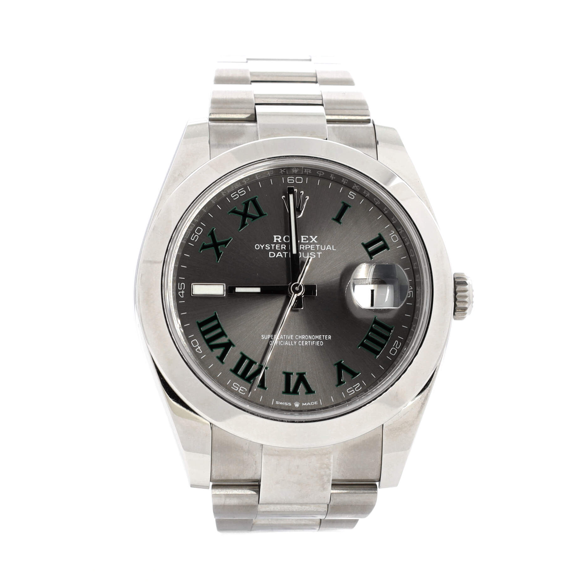 Oyster Perpetual Datejust Wimbledon Automatic Watch Stainless Steel 41