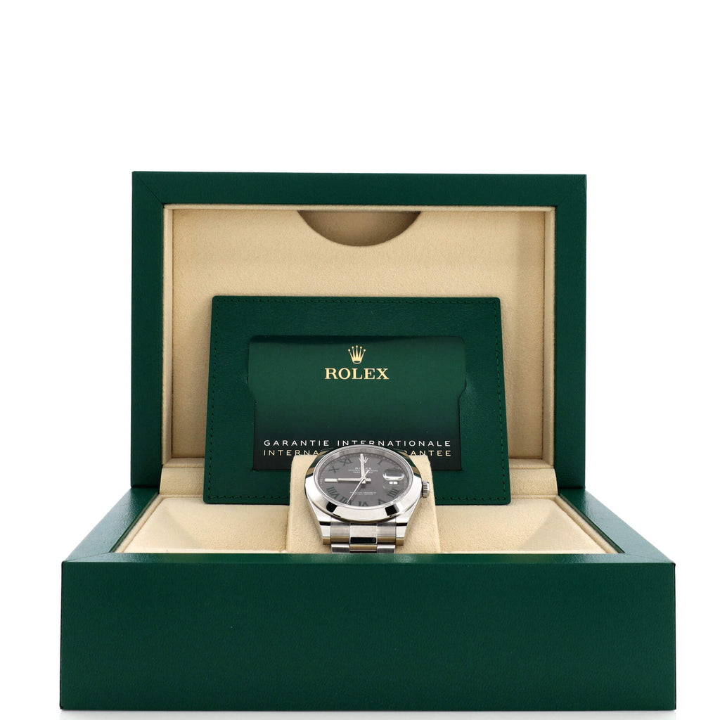 Oyster Perpetual Datejust Wimbledon Automatic Watch Stainless Steel 41