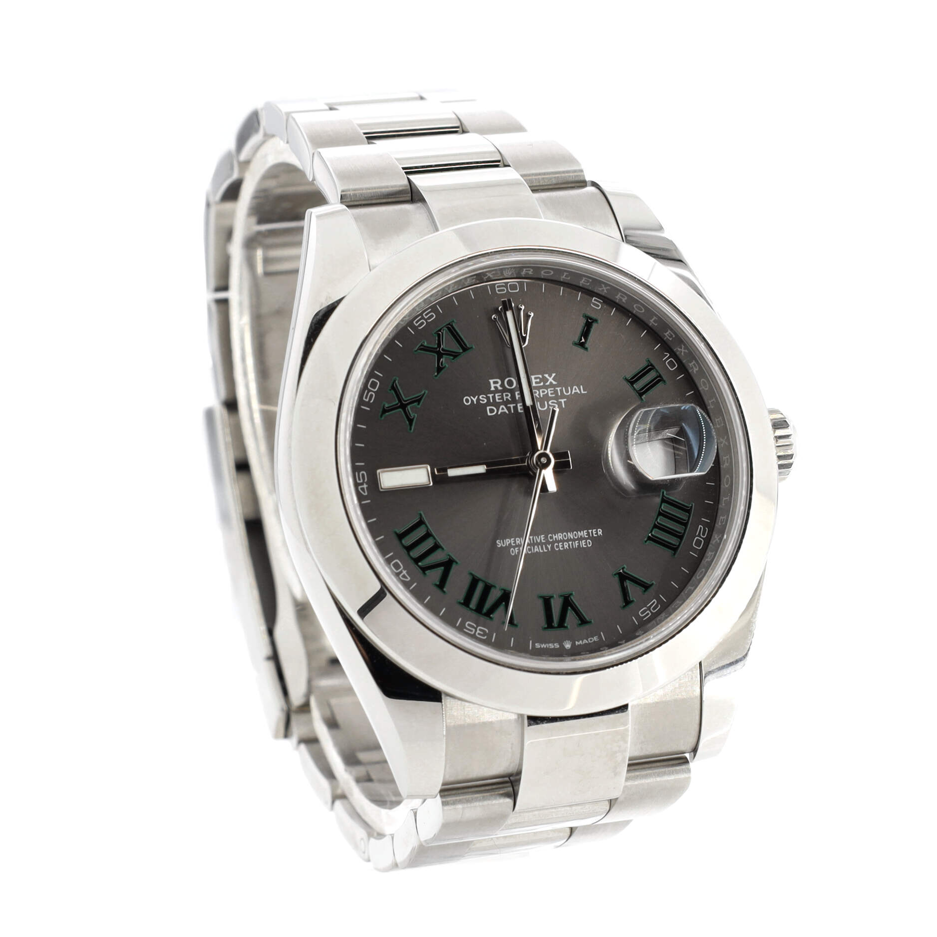 Oyster Perpetual Datejust Wimbledon Automatic Watch Stainless Steel 41