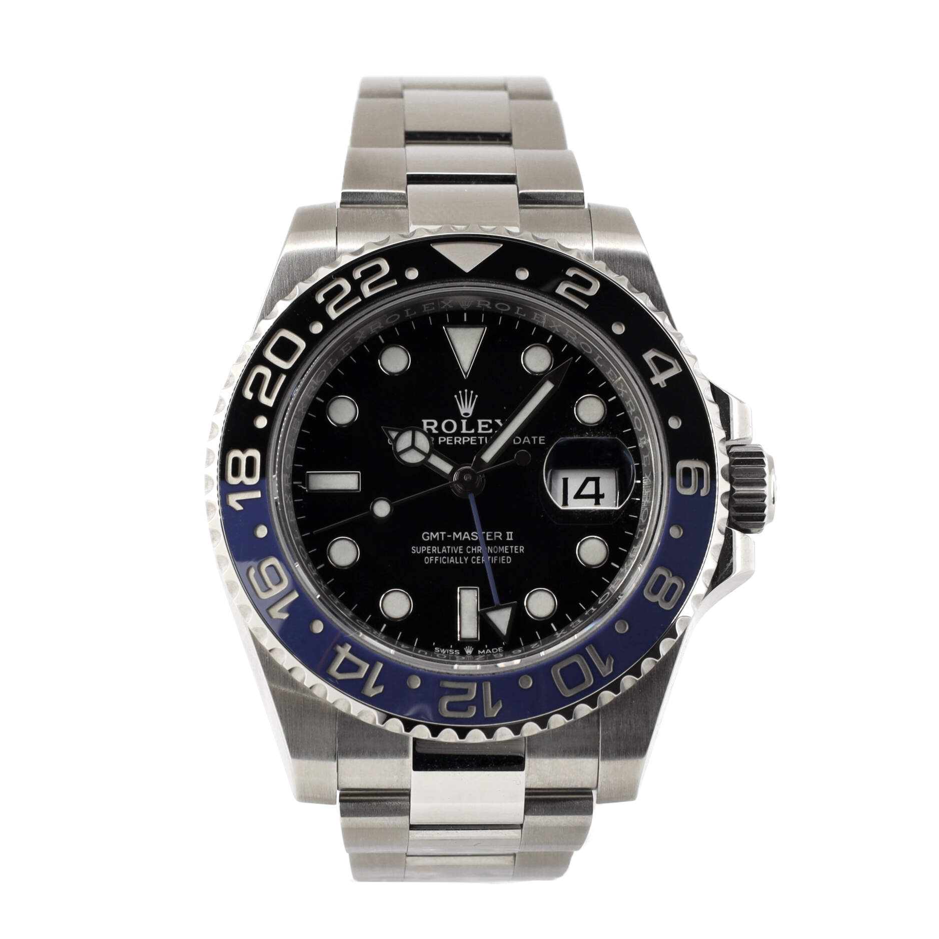 Oyster Perpetual Date GMT-Master II Batman Automatic Watch Stainless Steel and Cerachrom 40