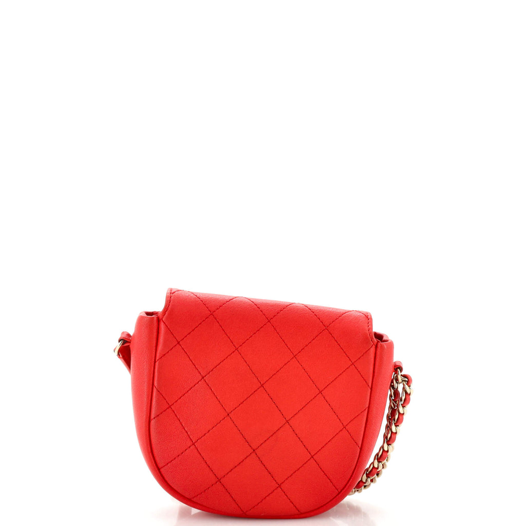 Casual Trip Messenger Bag Quilted Goatskin Mini