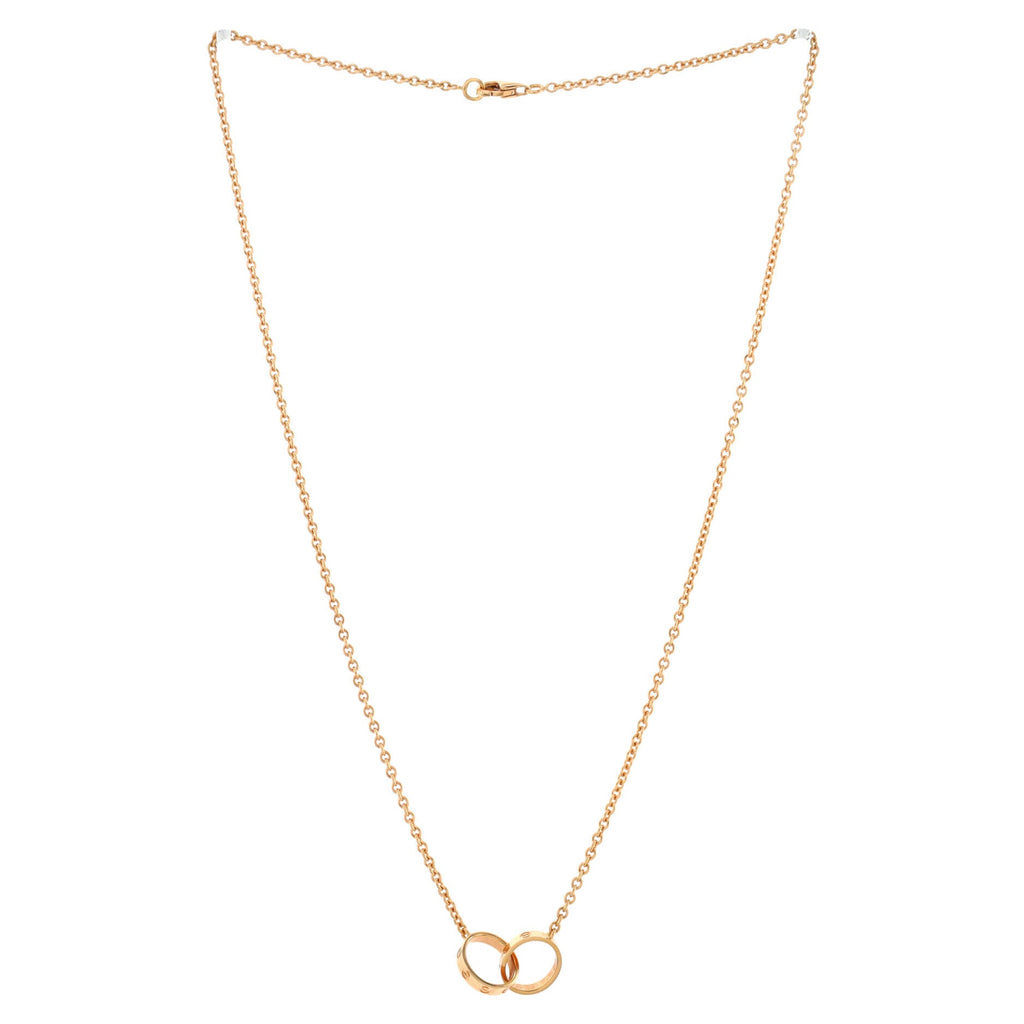 Love Interlocking Necklace 18K Rose Gold