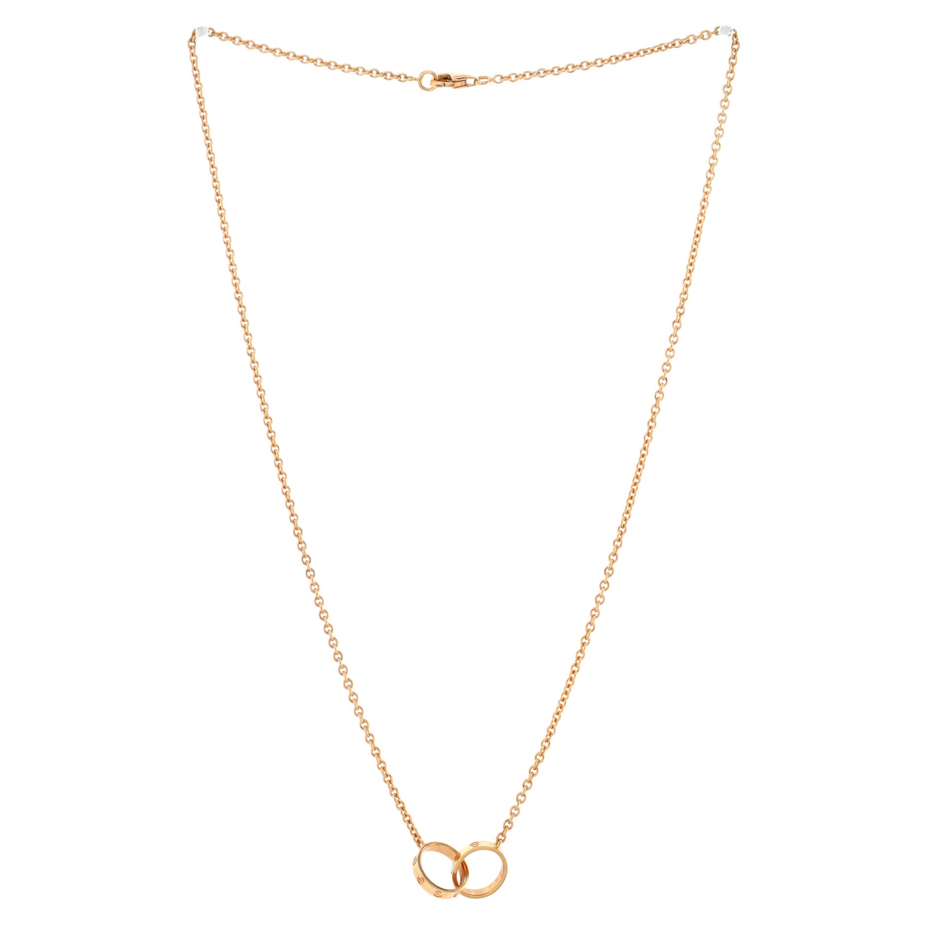 Love Interlocking Necklace 18K Rose Gold