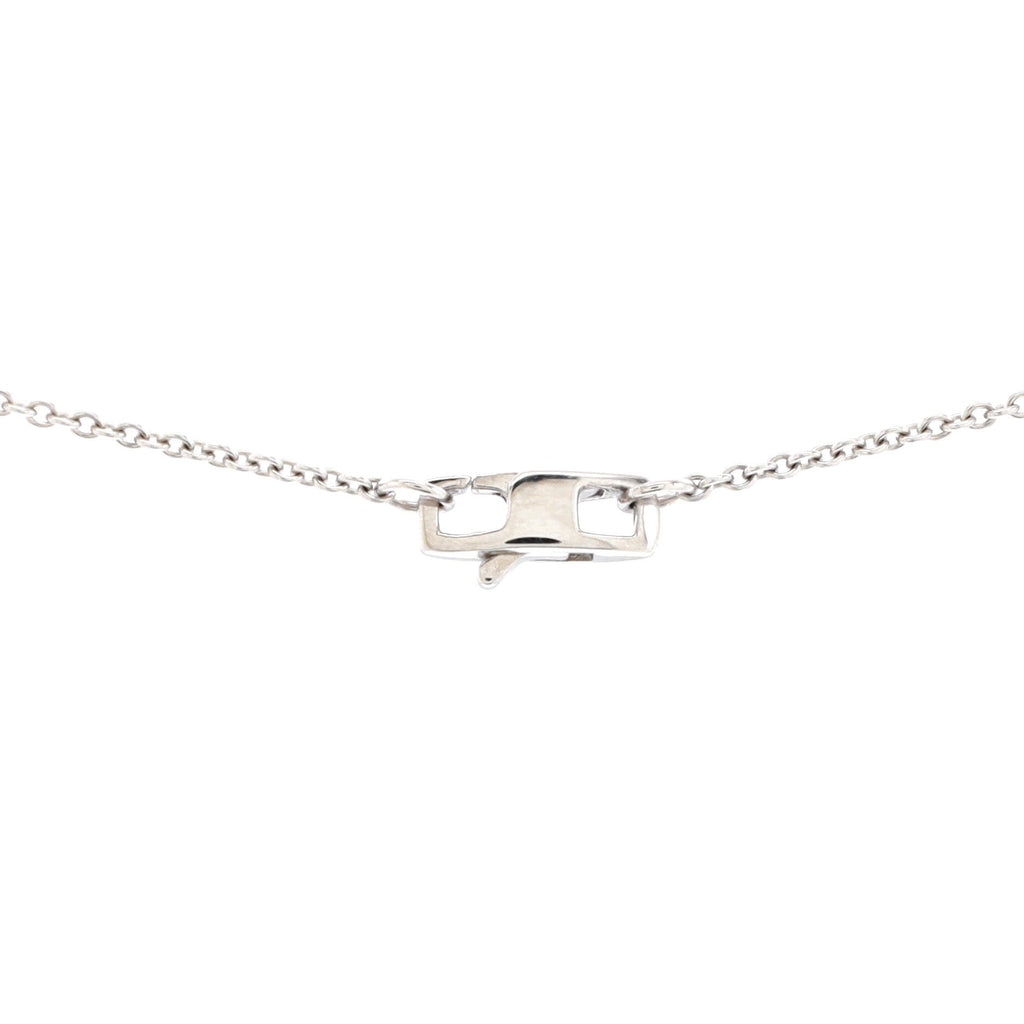 Empreinte Pendant Necklace 18K White Gold with Pink Sapphire