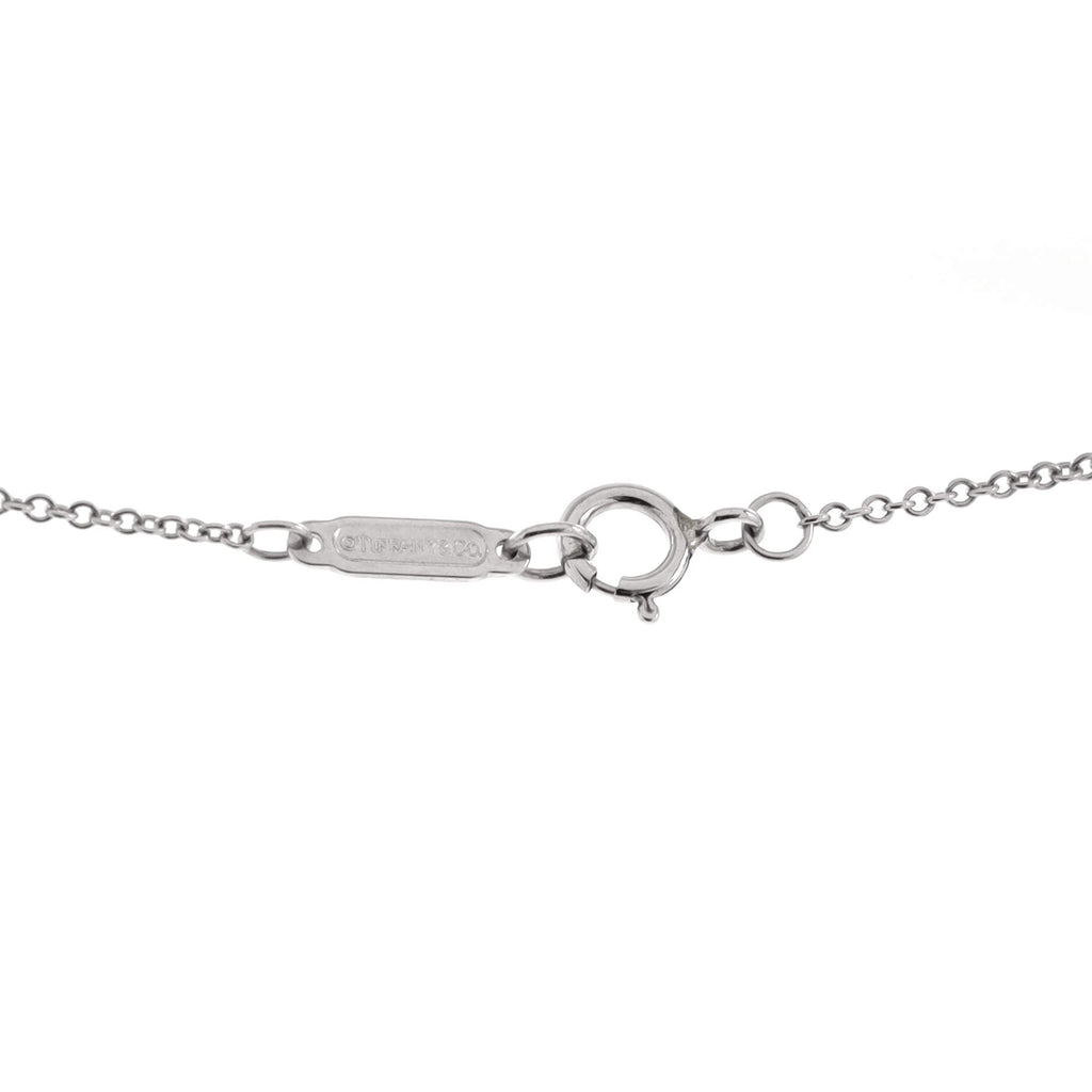 Jazz Bezel Set Cross Pendant Necklace Platinum with Diamonds Small