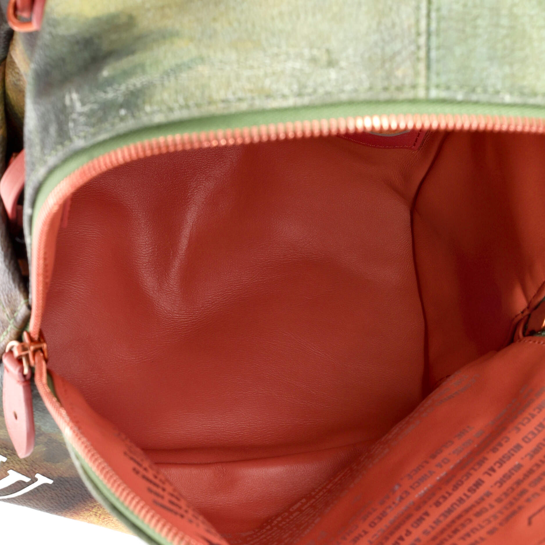 Louis Vuitton Palm Springs Backpack Limited Edition Jeff Koons Da Vinci Print Canvas PM