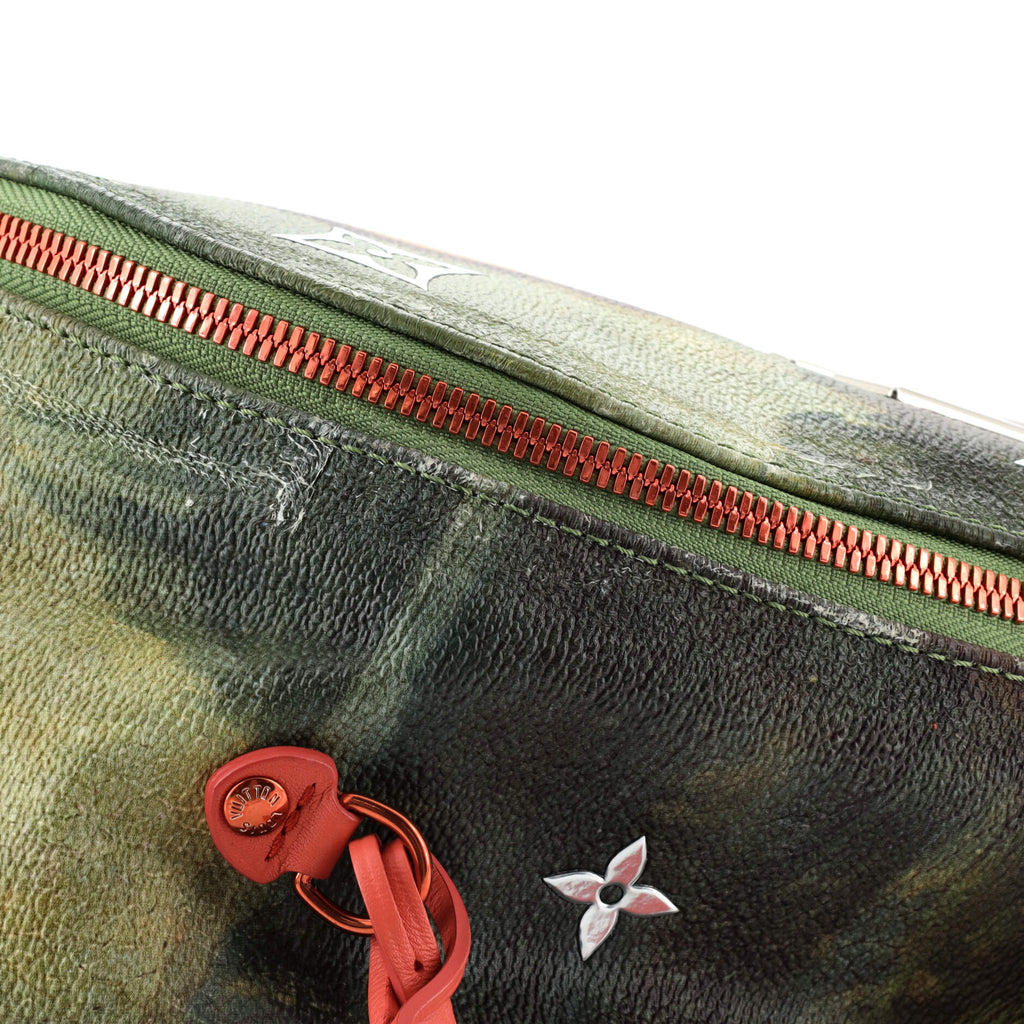 Louis Vuitton Palm Springs Backpack Limited Edition Jeff Koons Da Vinci Print Canvas PM