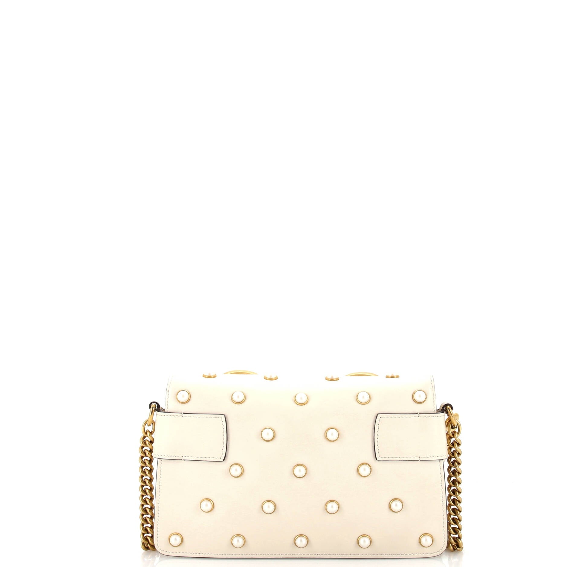 Animalier Broadway Bow Flap Bag Embellished Leather Mini