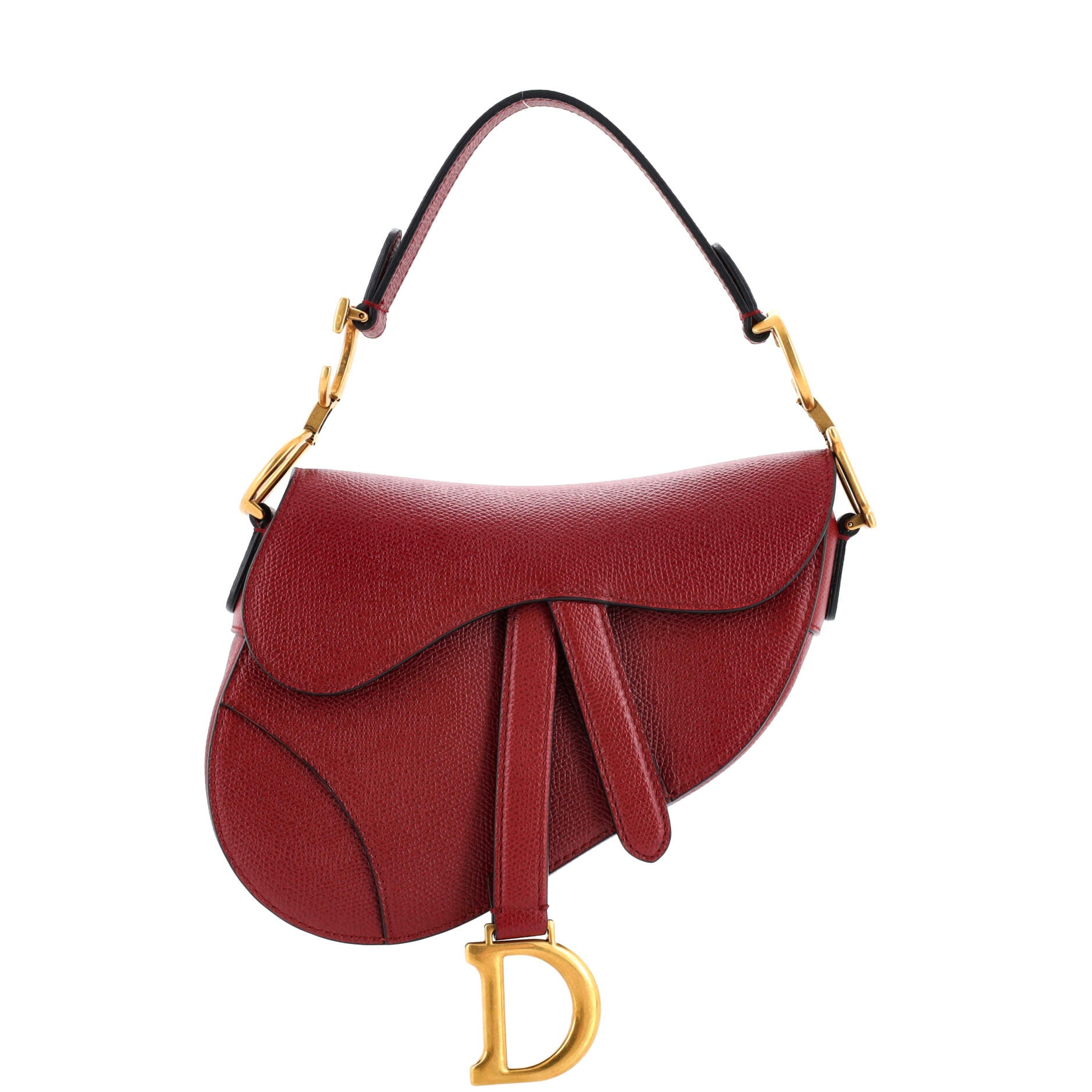 Saddle Handbag Leather Mini