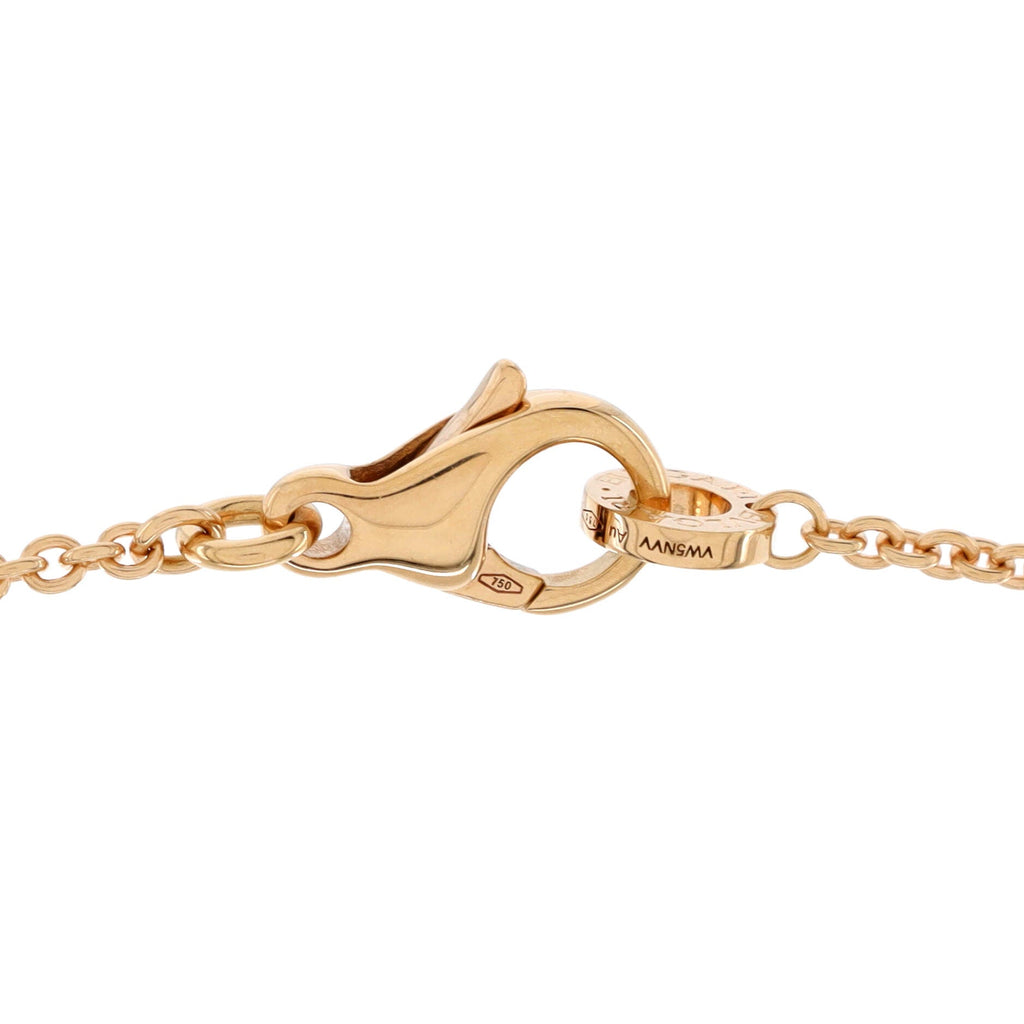 B.Zero1 Pendant Necklace 18K Rose Gold with Diamonds