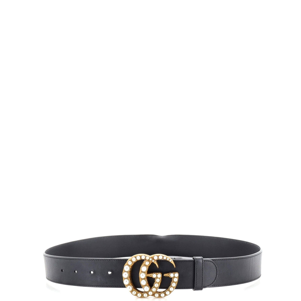 Pearly GG Marmont Belt Leather Wide 90
