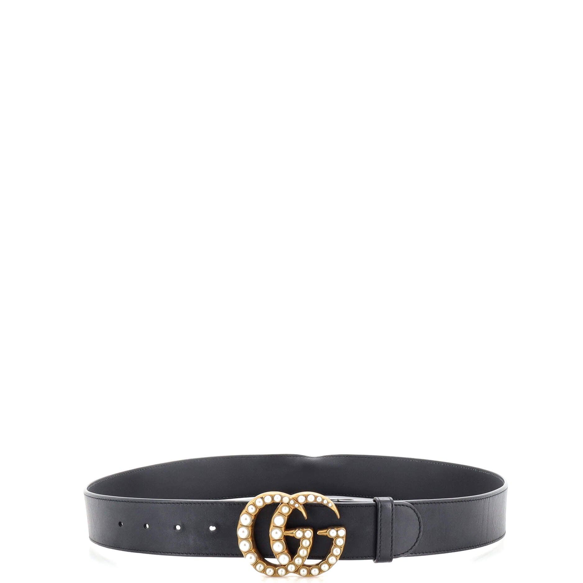 Pearly GG Marmont Belt Leather Wide 90
