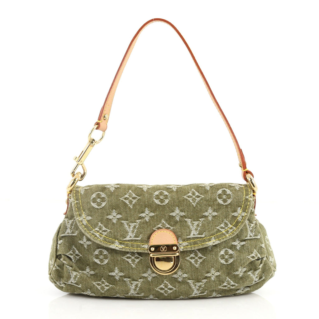 Pleaty Handbag Denim Mini