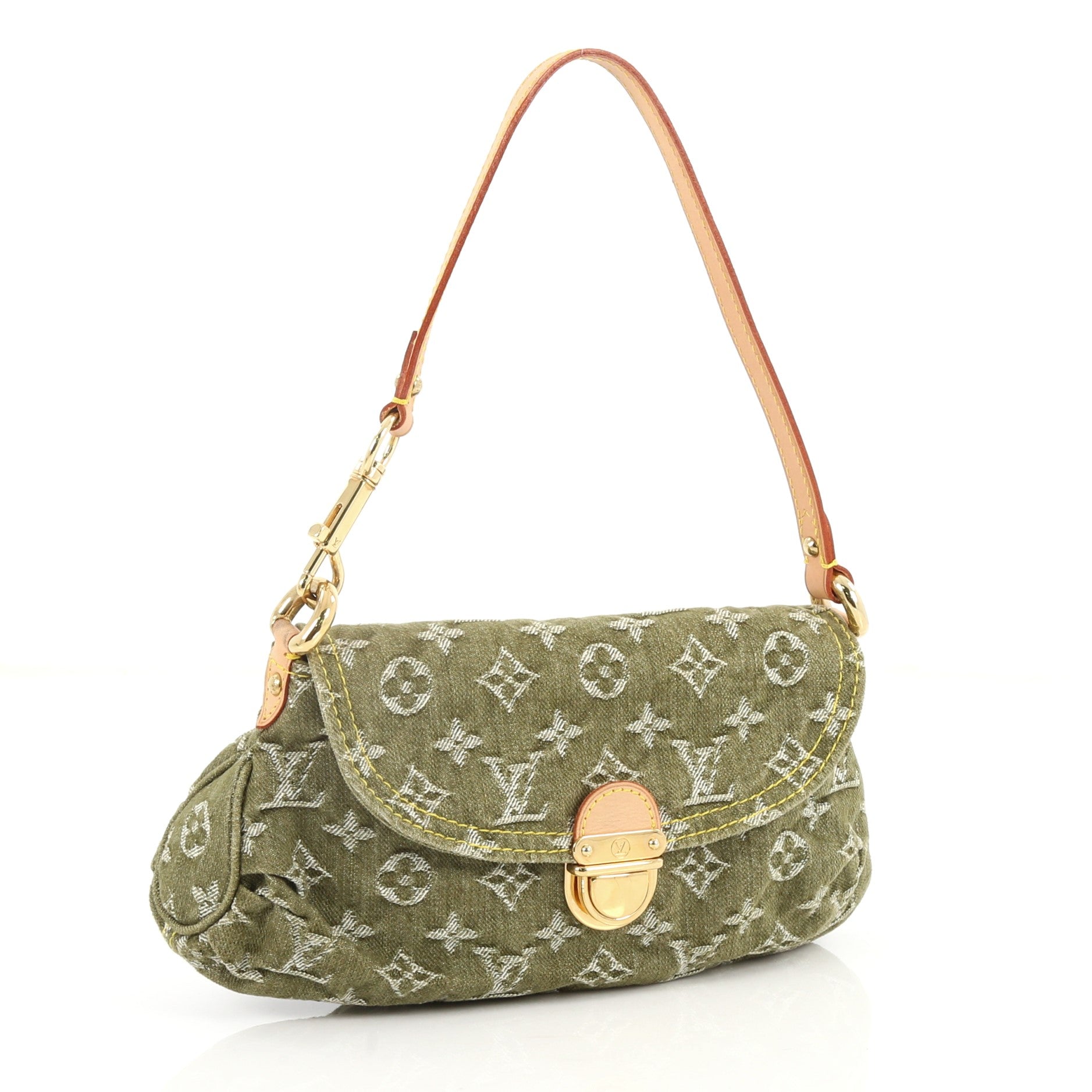 Pleaty Handbag Denim Mini