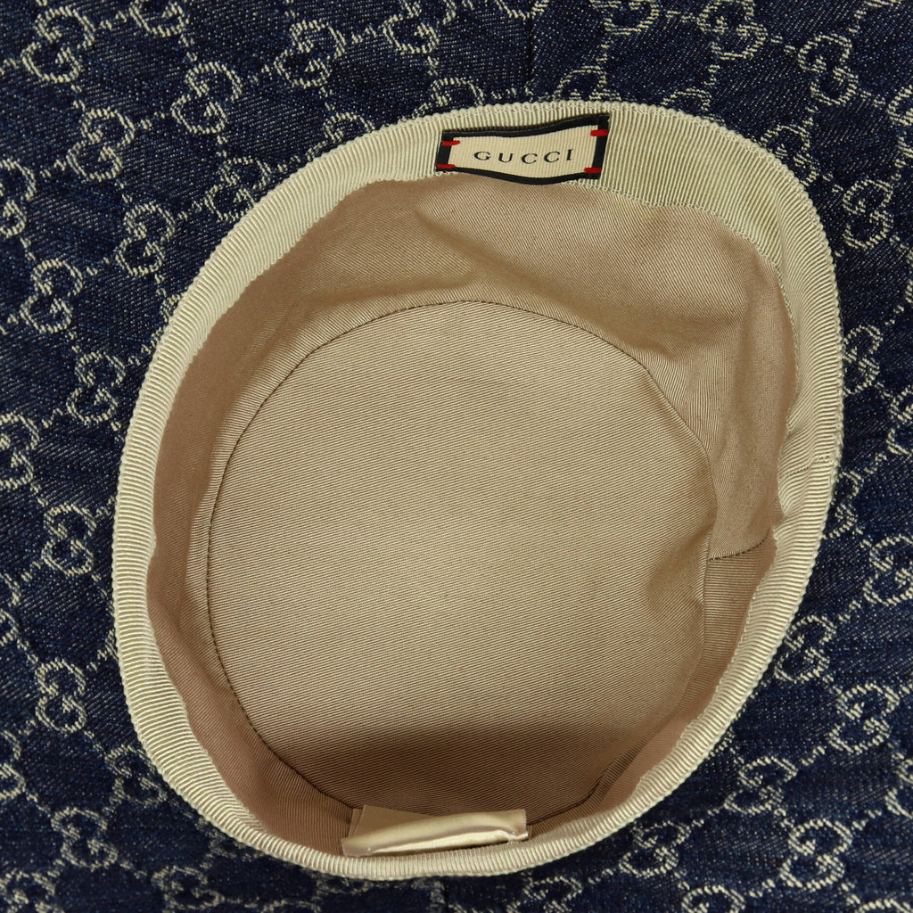 Wide Brim Hat GG Denim