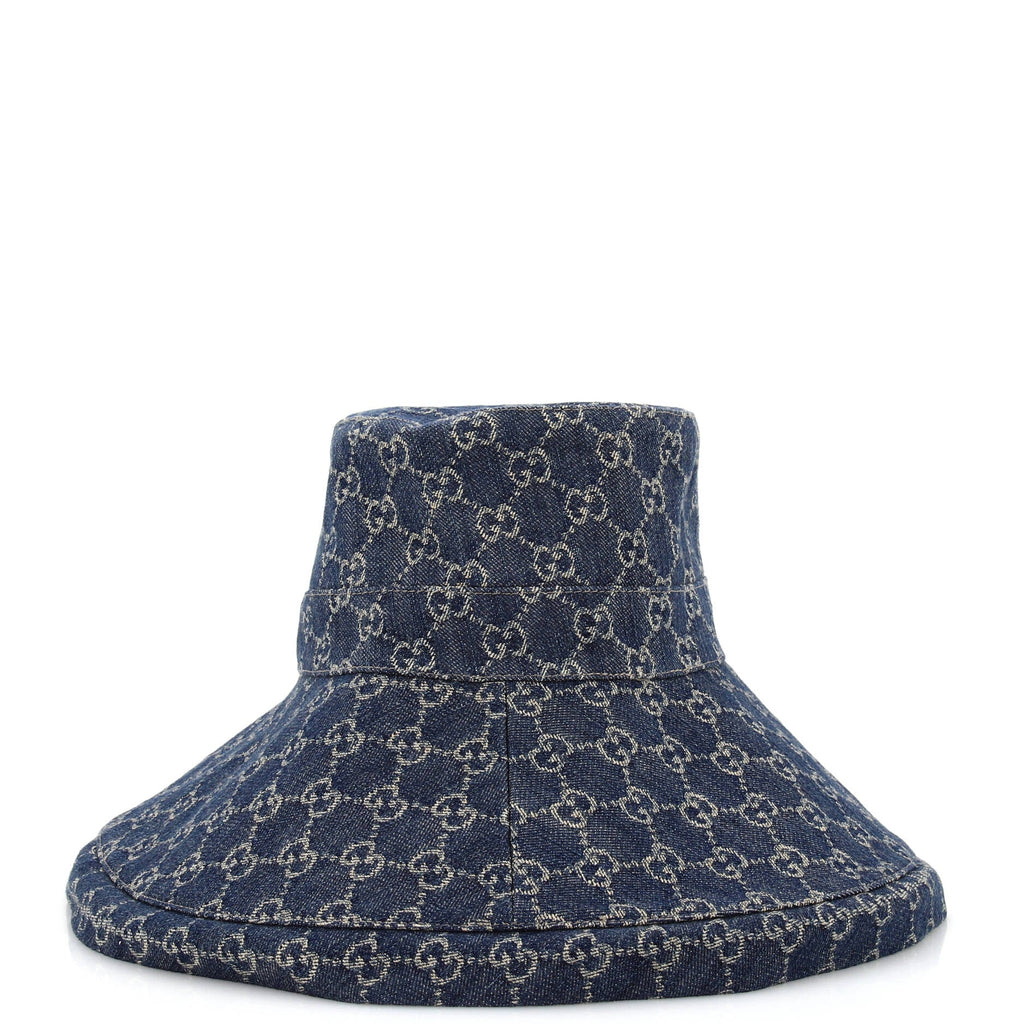 Wide Brim Hat GG Denim